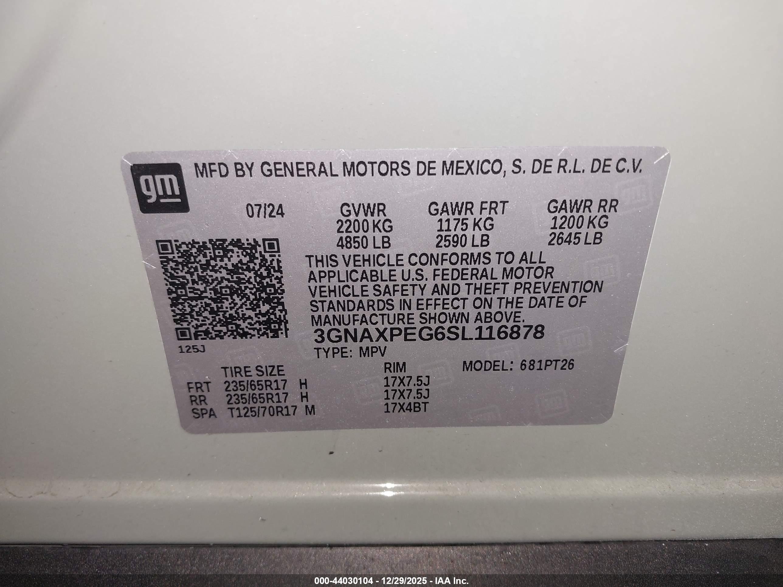 CHEVROLET EQUINOX image 9