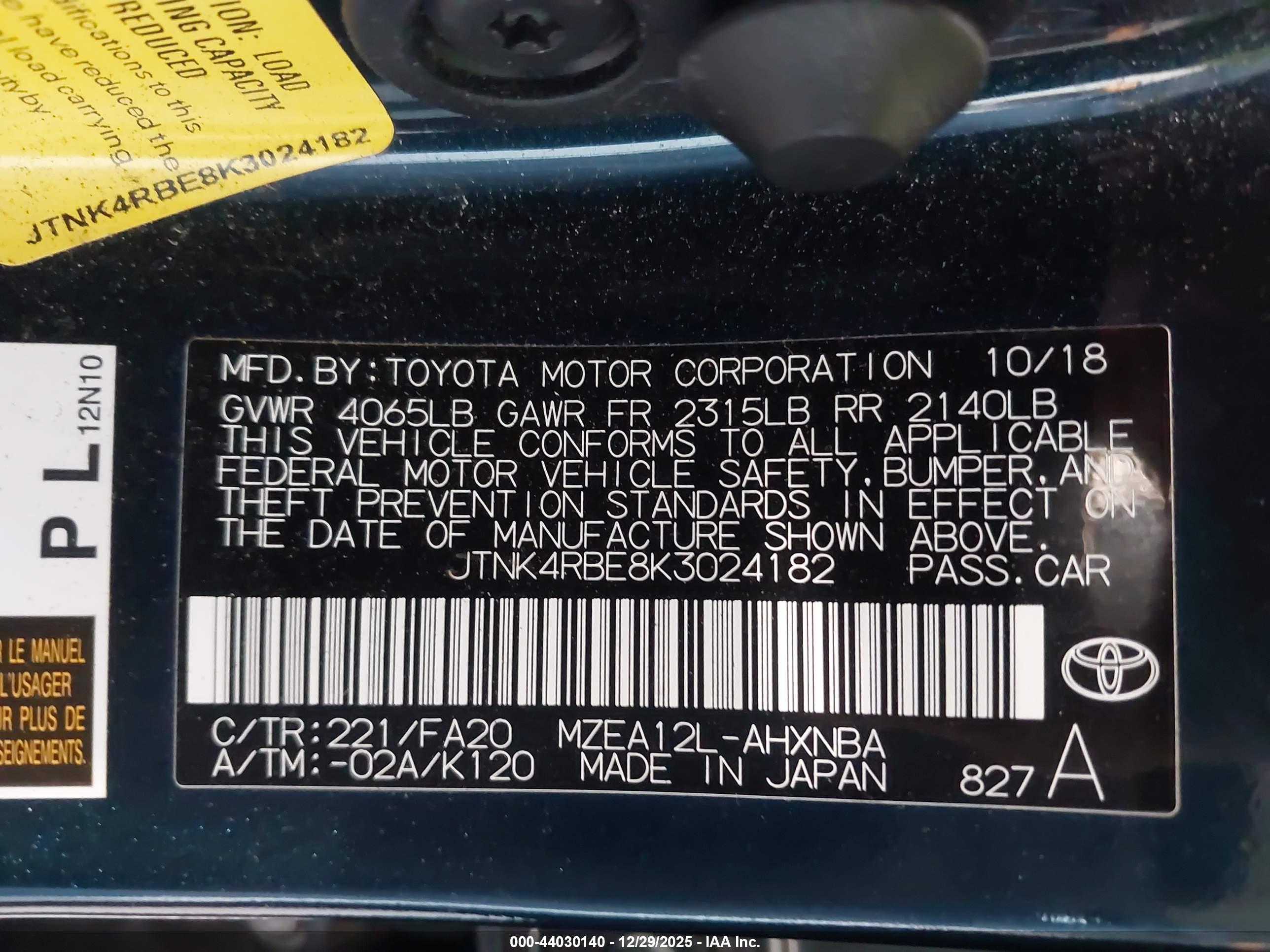 TOYOTA COROLLA image 9