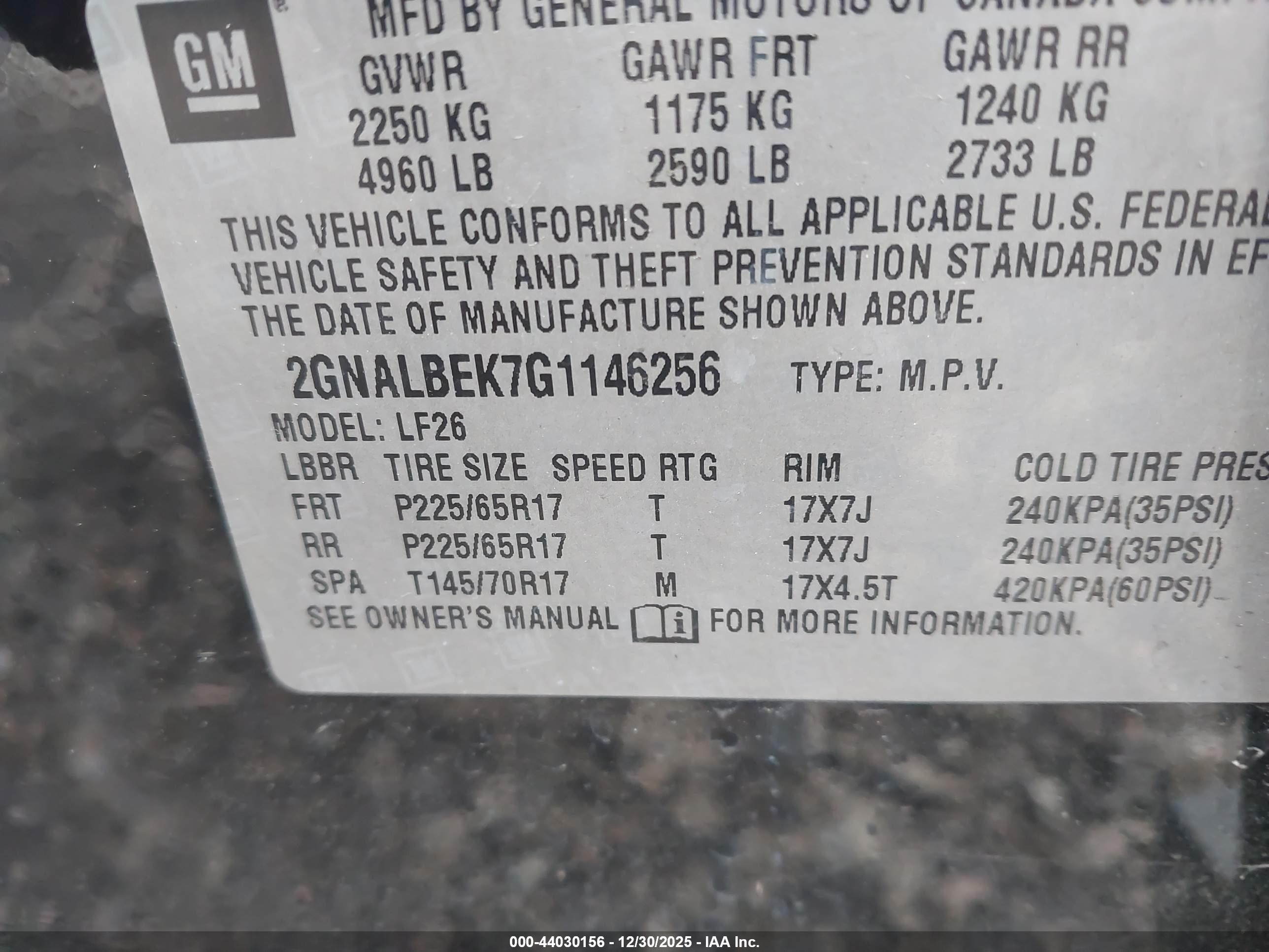 CHEVROLET EQUINOX image 9