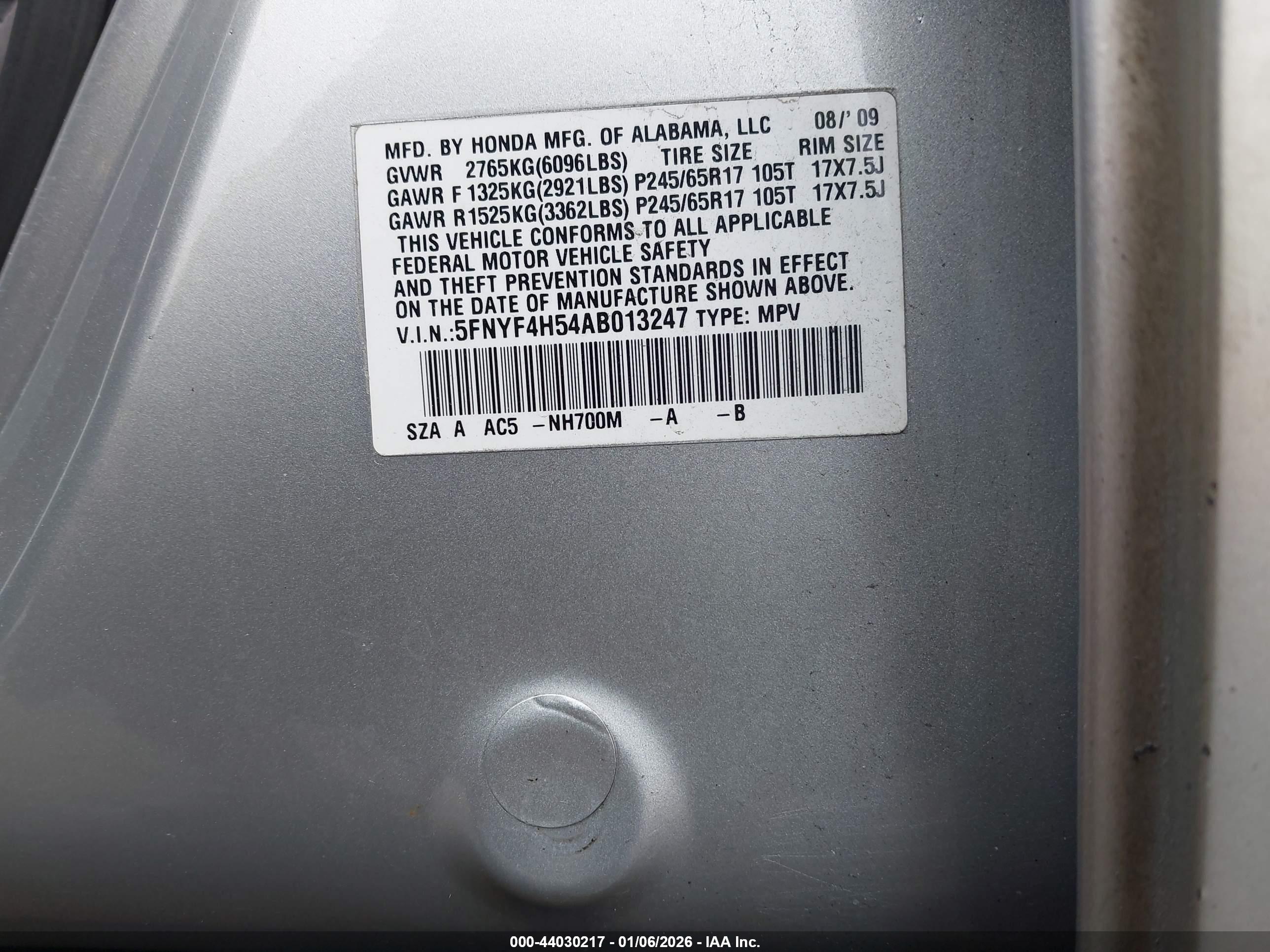HONDA PILOT image 9
