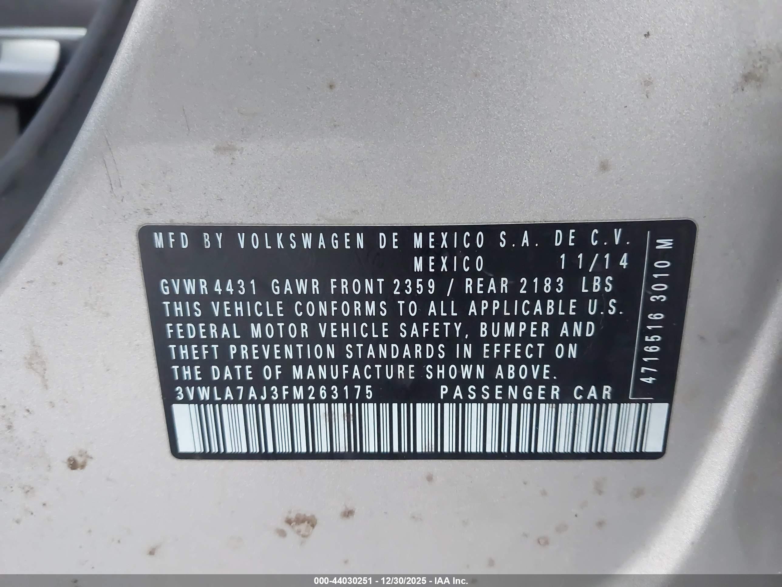 VOLKSWAGEN JETTA image 9