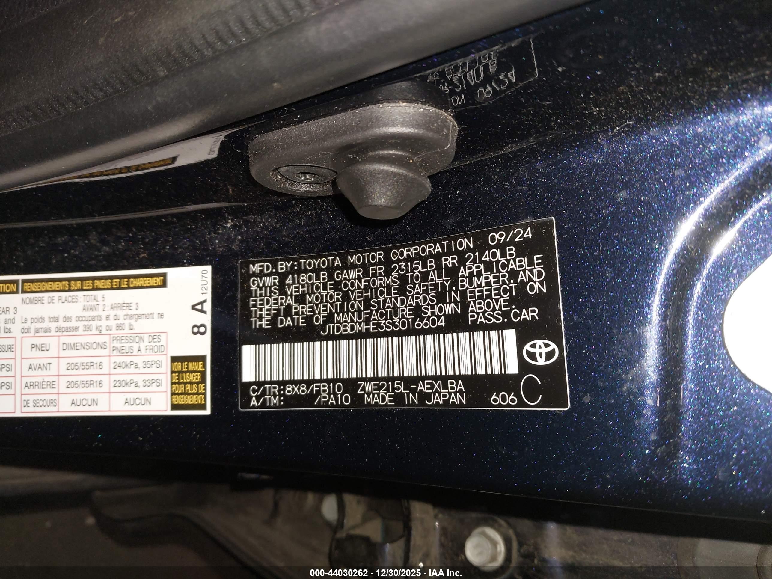 TOYOTA COROLLA image 9