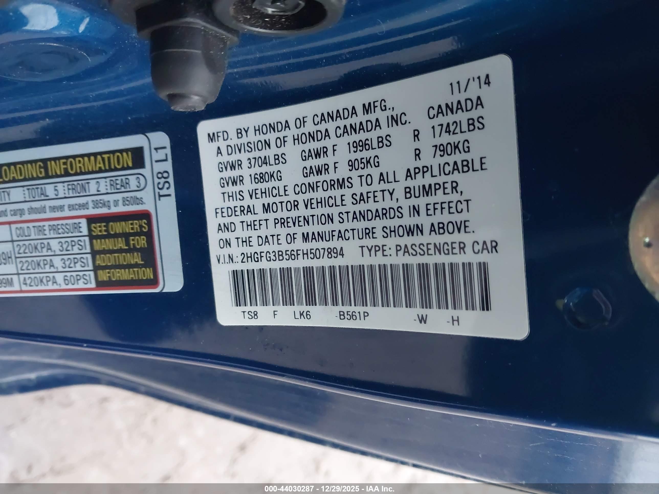 HONDA CIVIC image 9