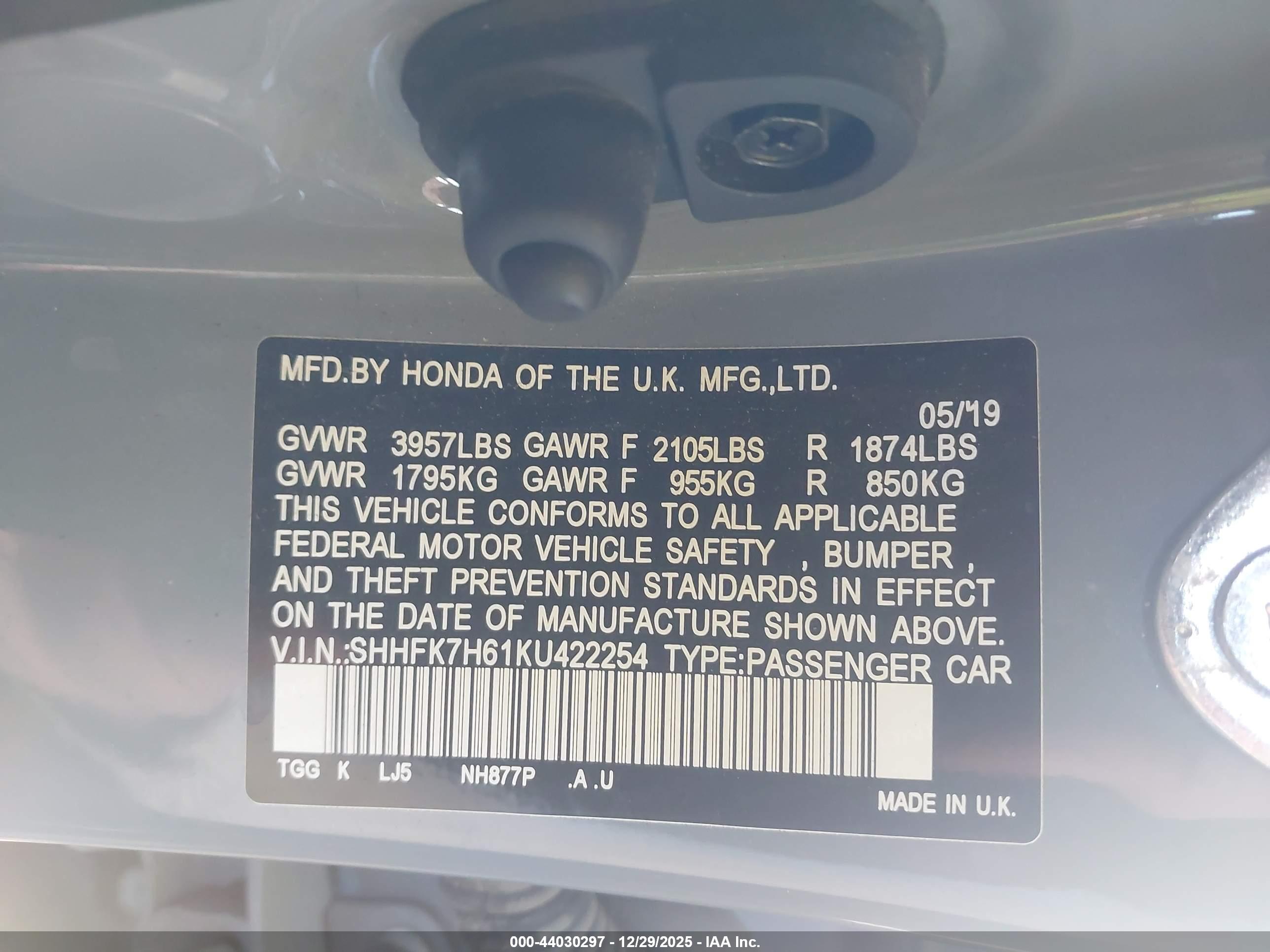 HONDA CIVIC image 9