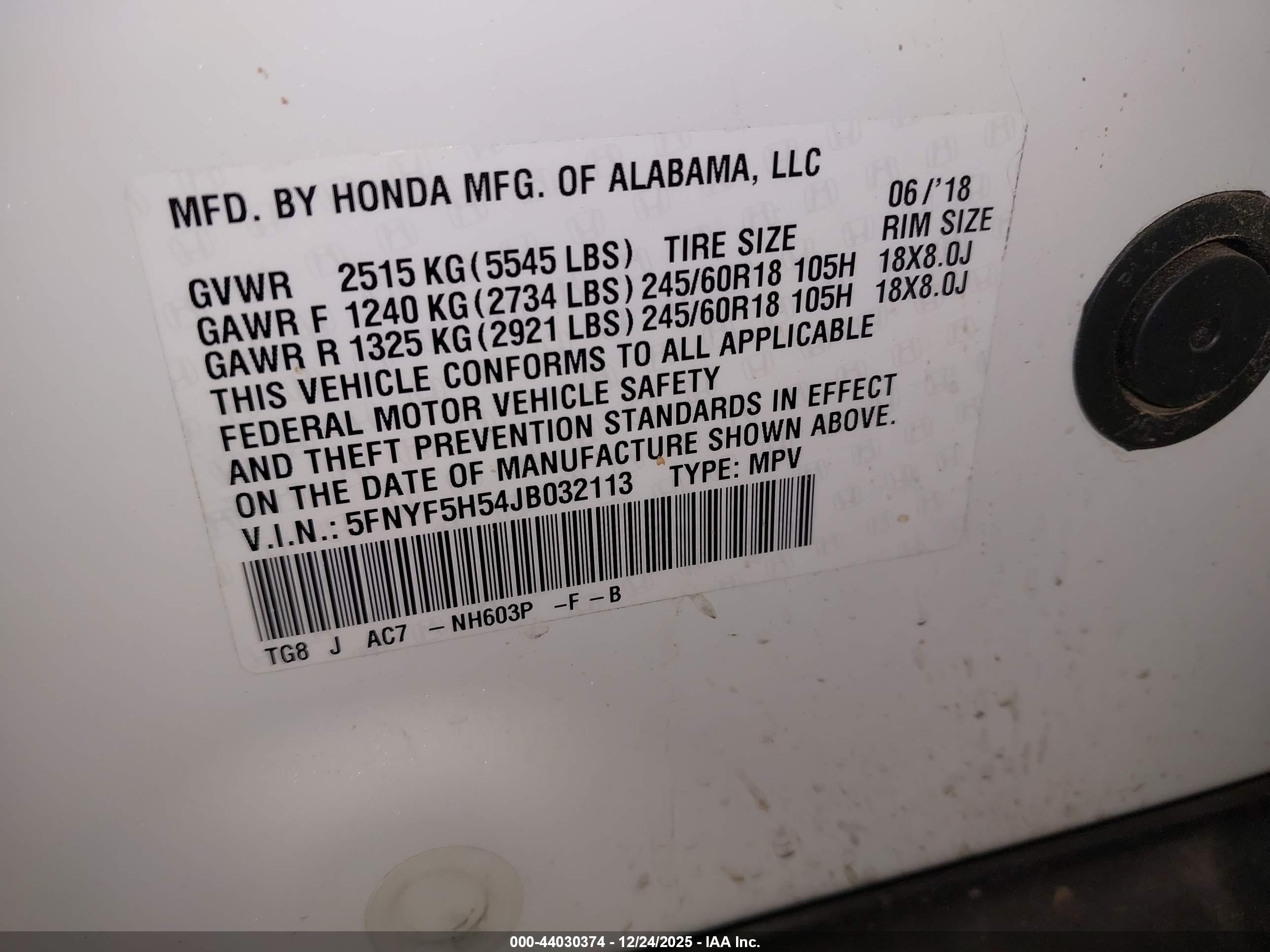 HONDA PILOT image 9