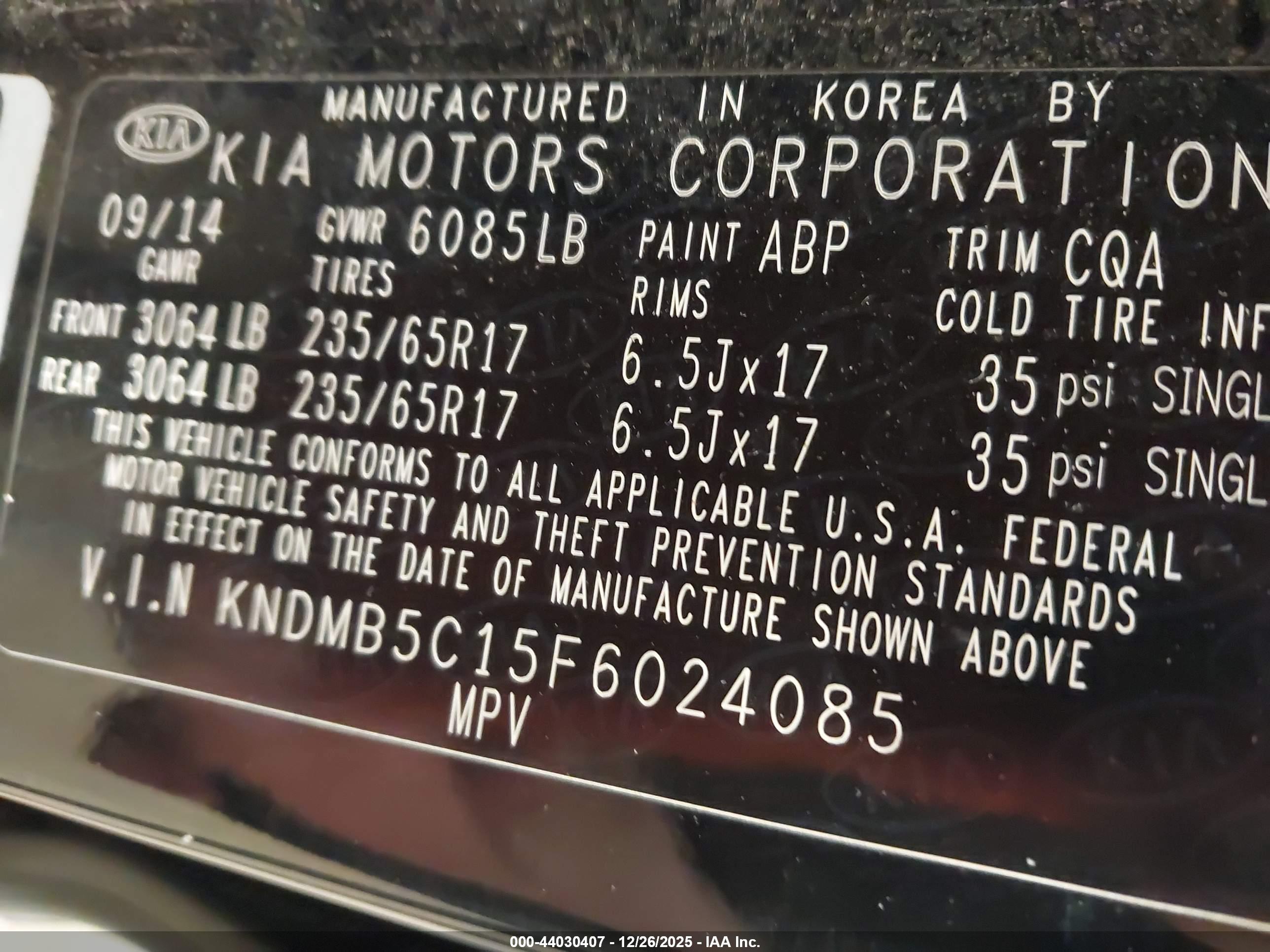 KIA SEDONA image 9