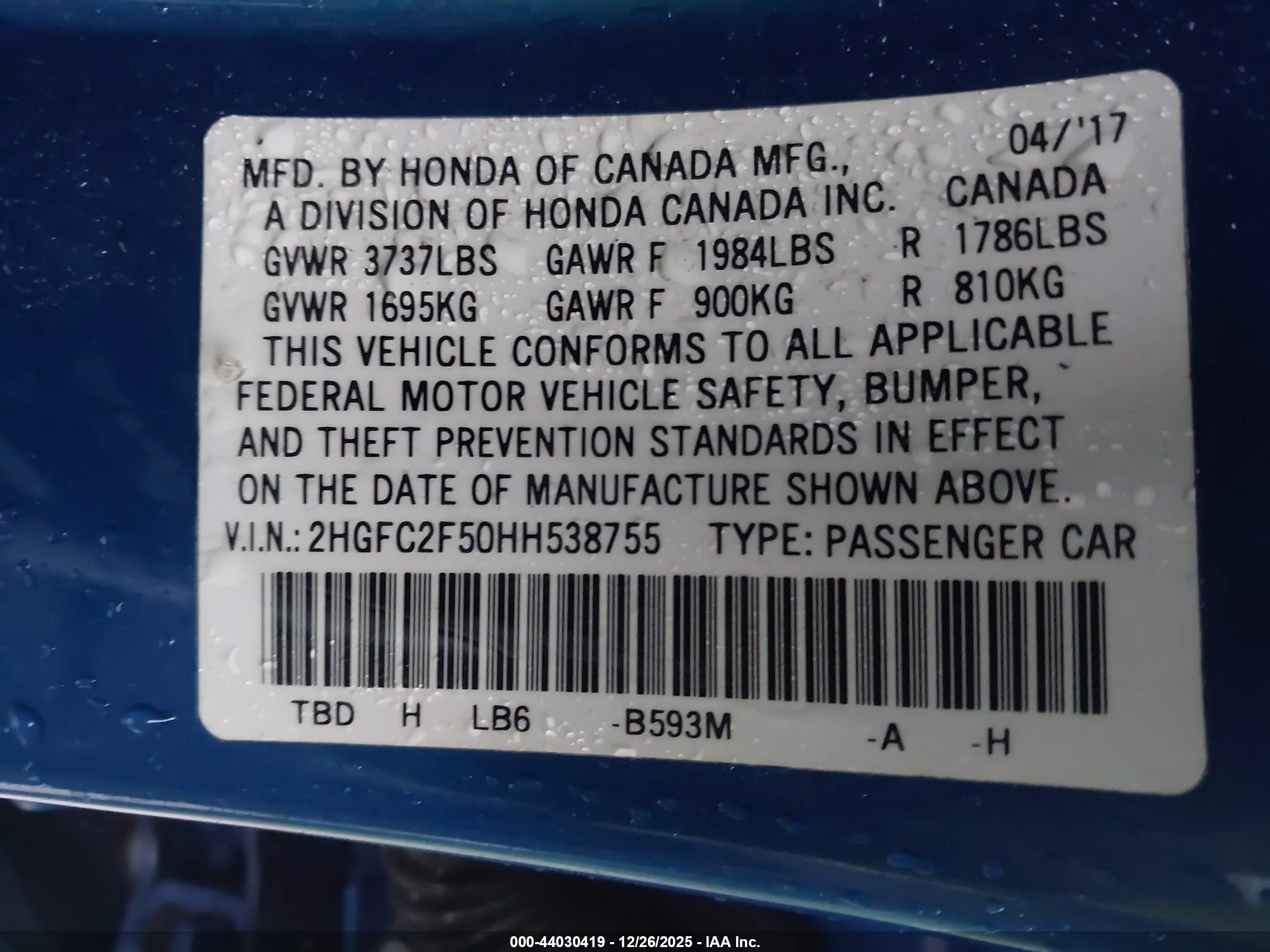 HONDA CIVIC image 9