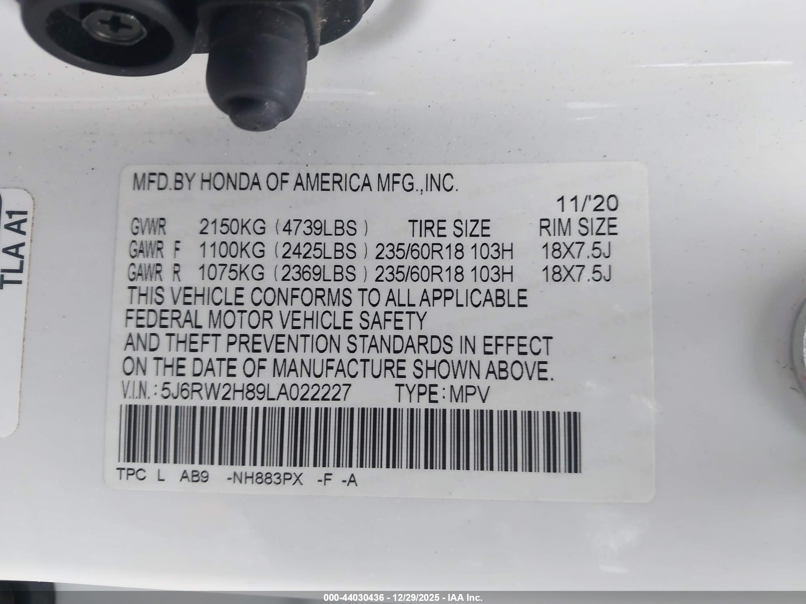 HONDA CR-V image 9