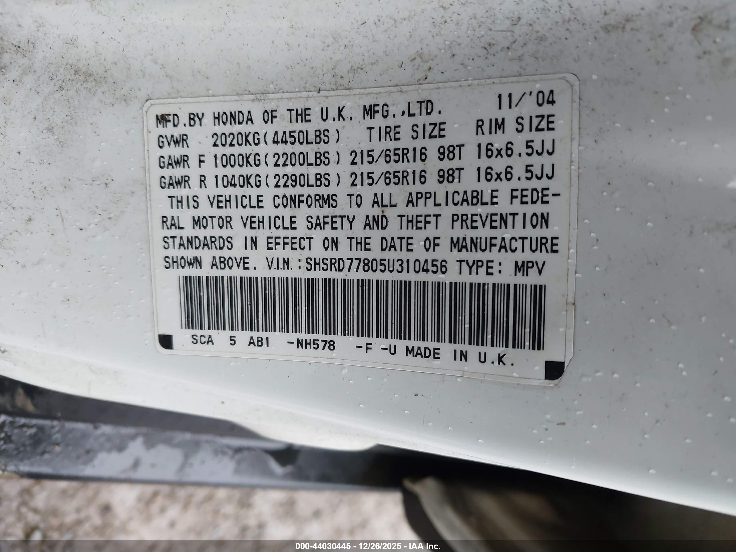 HONDA CR-V image 9