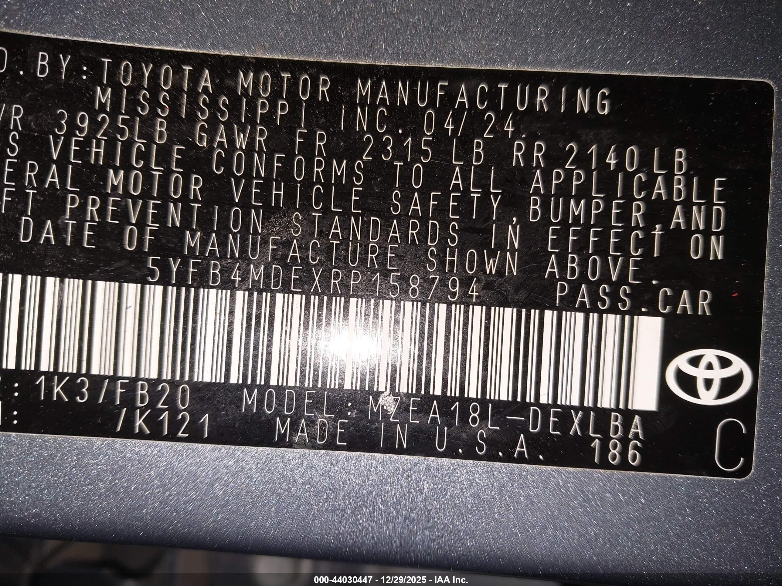 TOYOTA COROLLA image 9