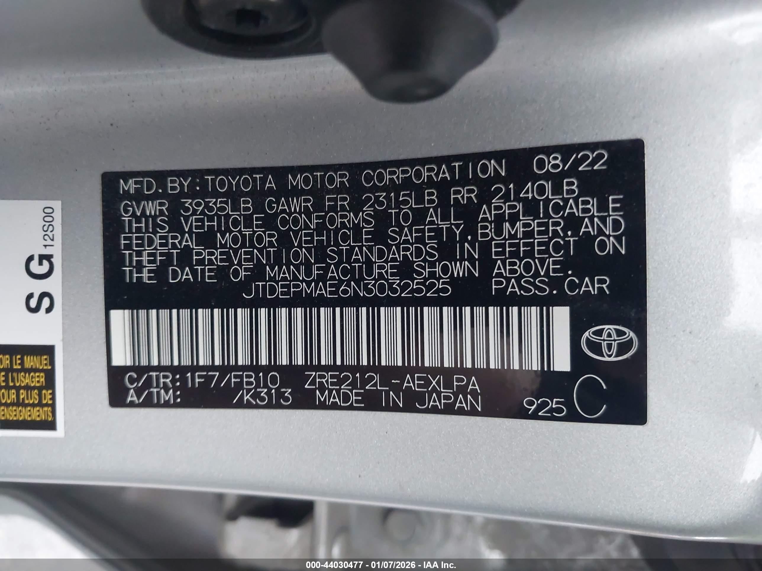 TOYOTA COROLLA image 9