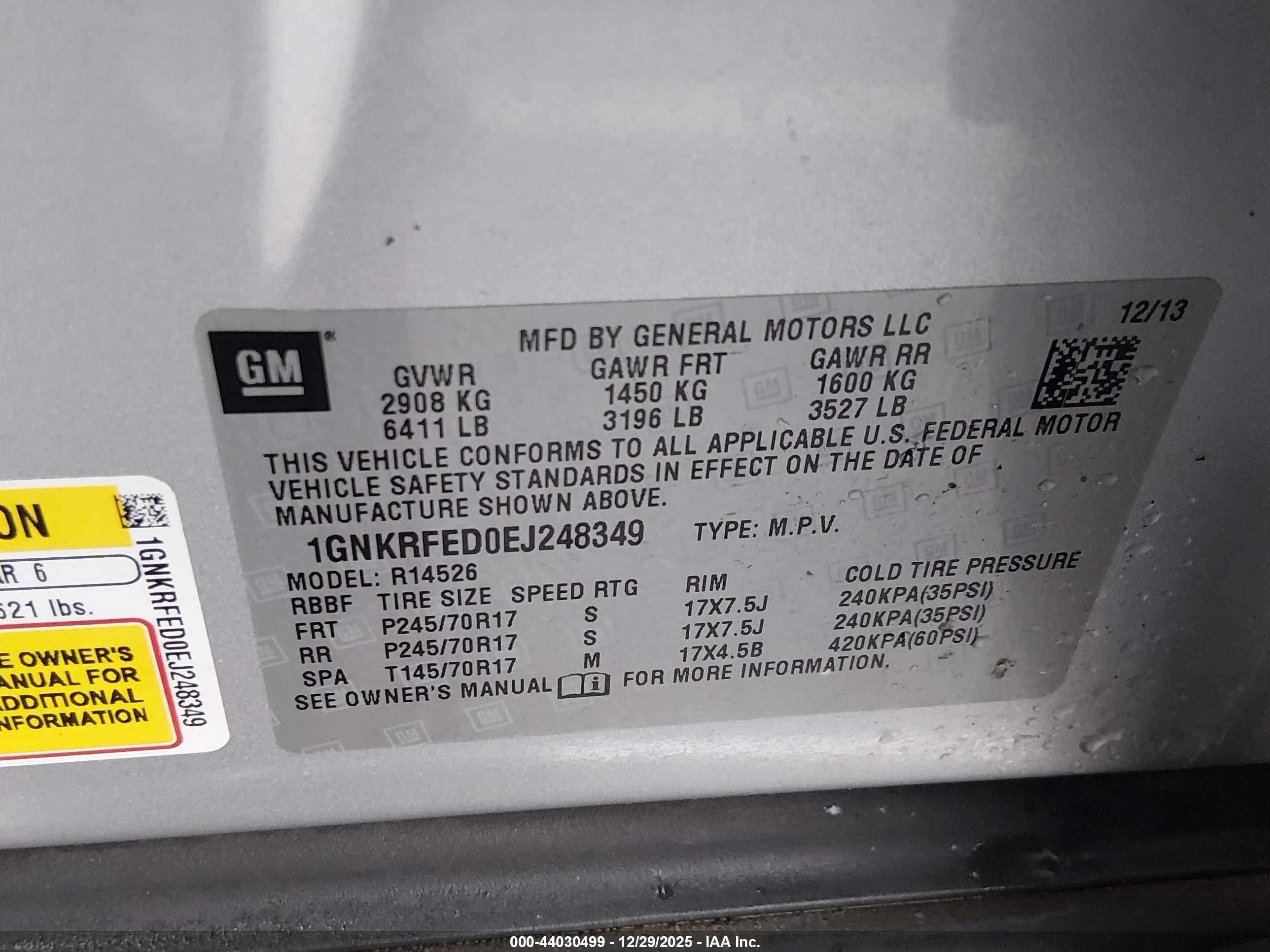 CHEVROLET TRAVERSE image 9