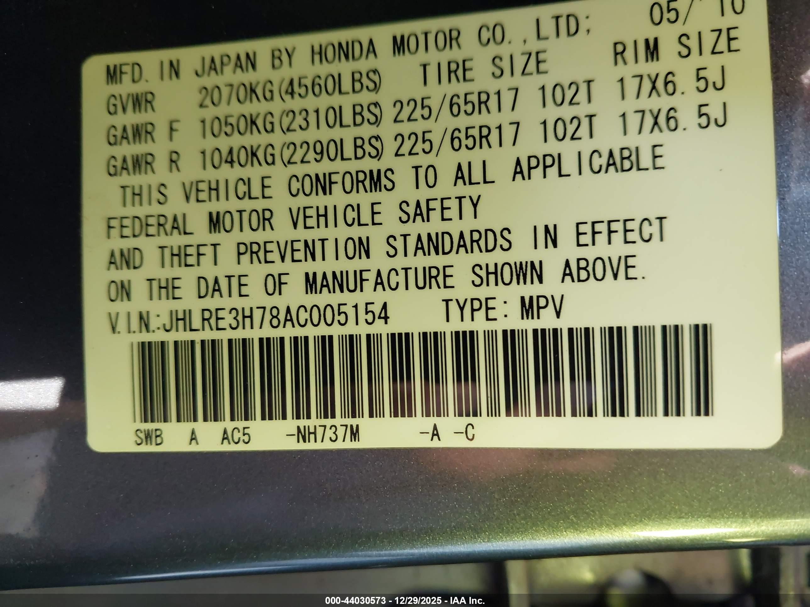 HONDA CR-V image 9