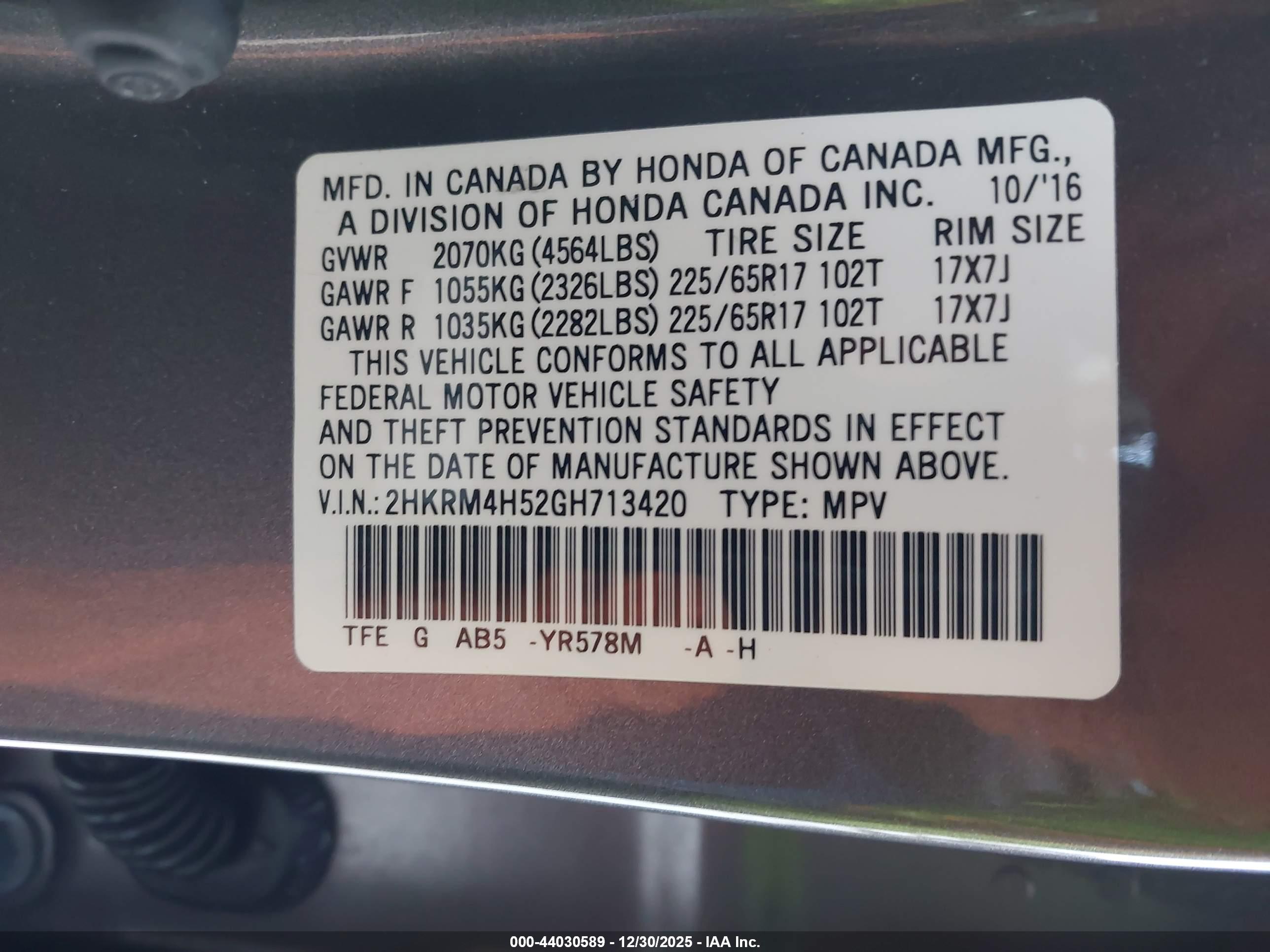 HONDA CR-V image 9