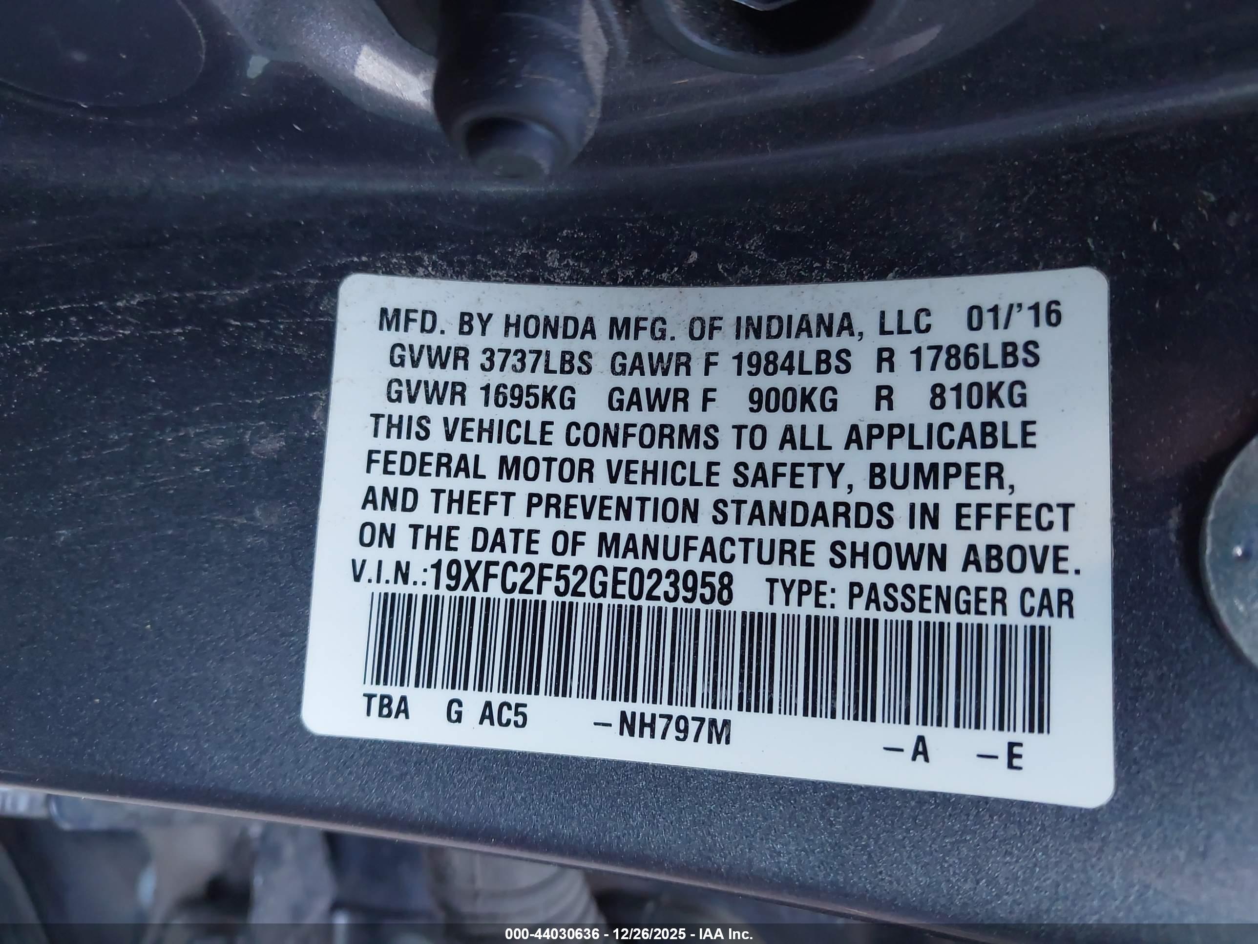 HONDA CIVIC image 9
