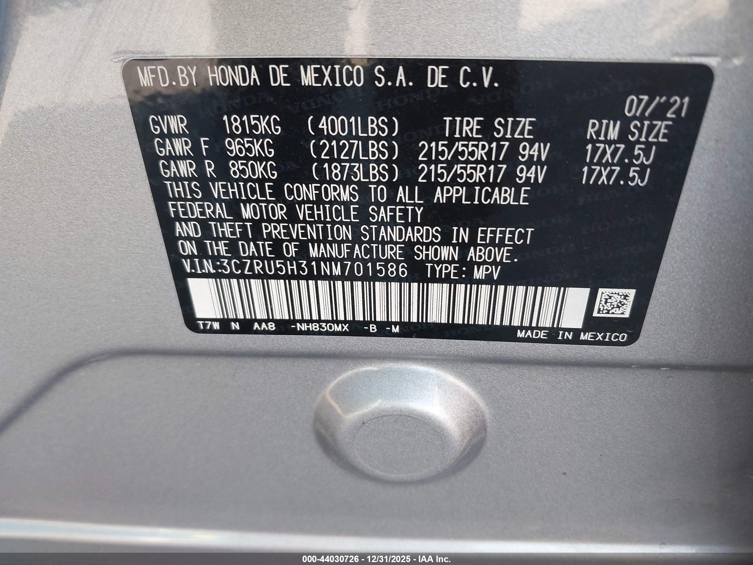 HONDA HR-V image 9