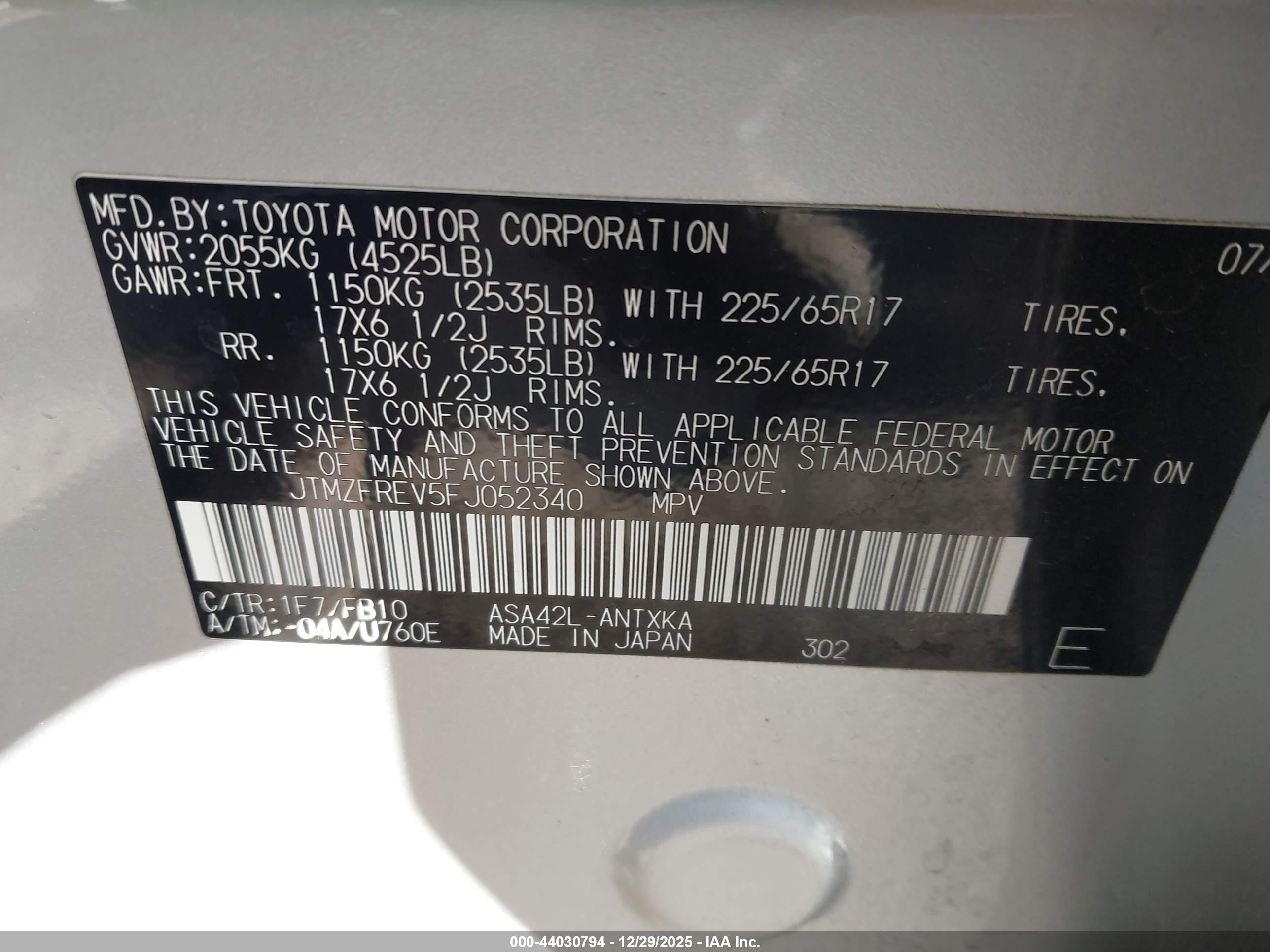 TOYOTA RAV4 image 9