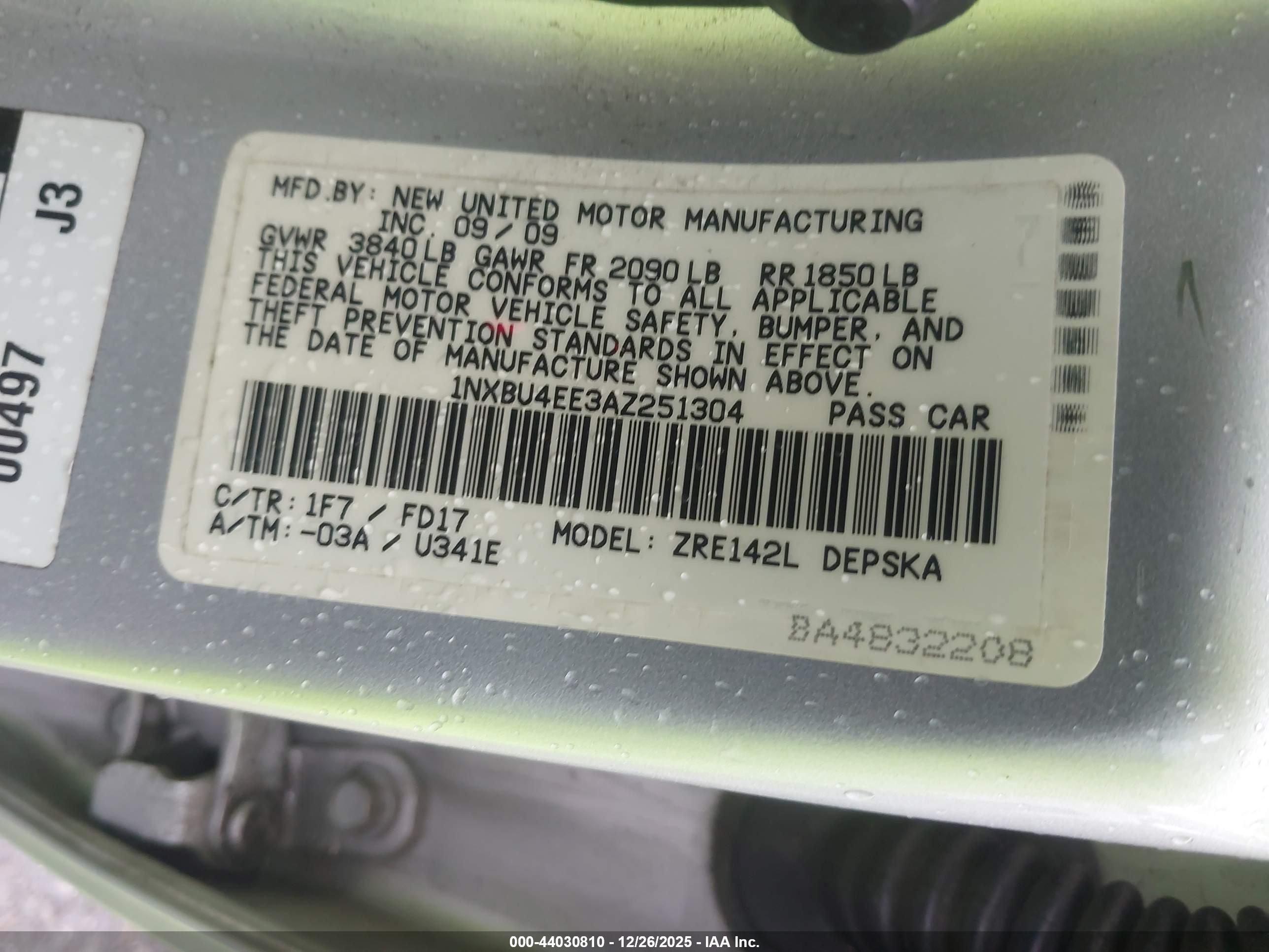 TOYOTA COROLLA image 9