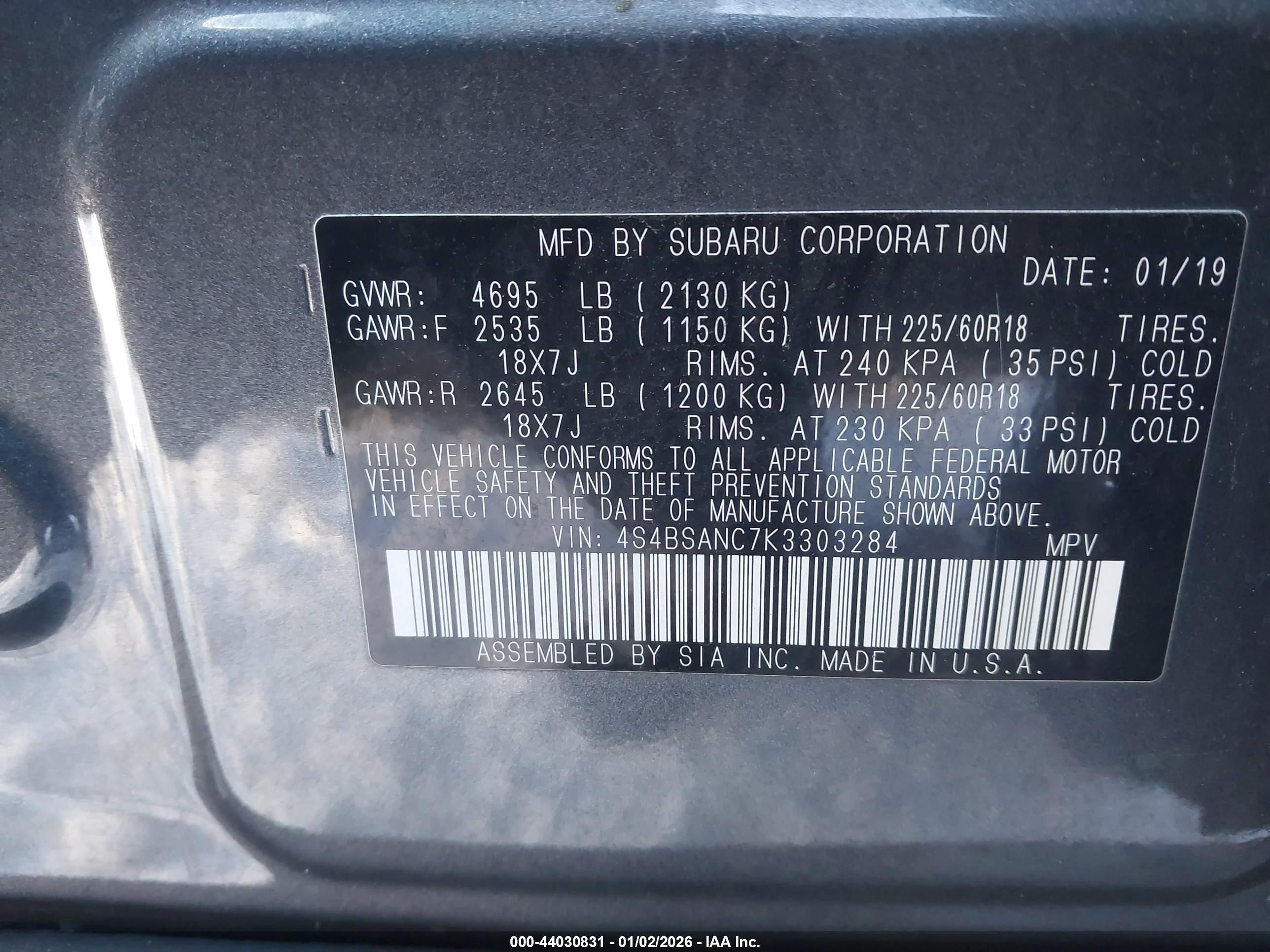 SUBARU OUTBACK image 9