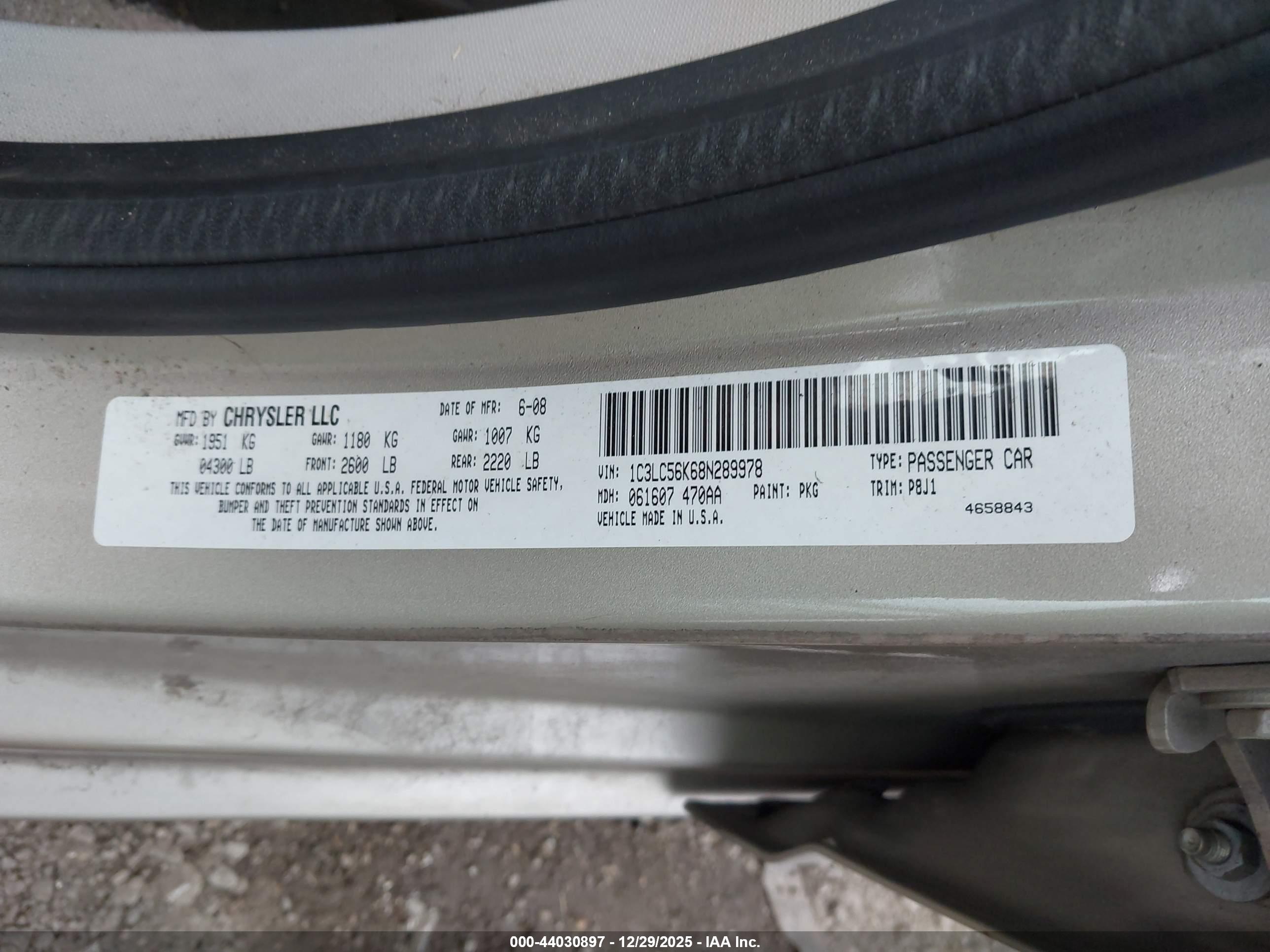 CHRYSLER SEBRING image 9
