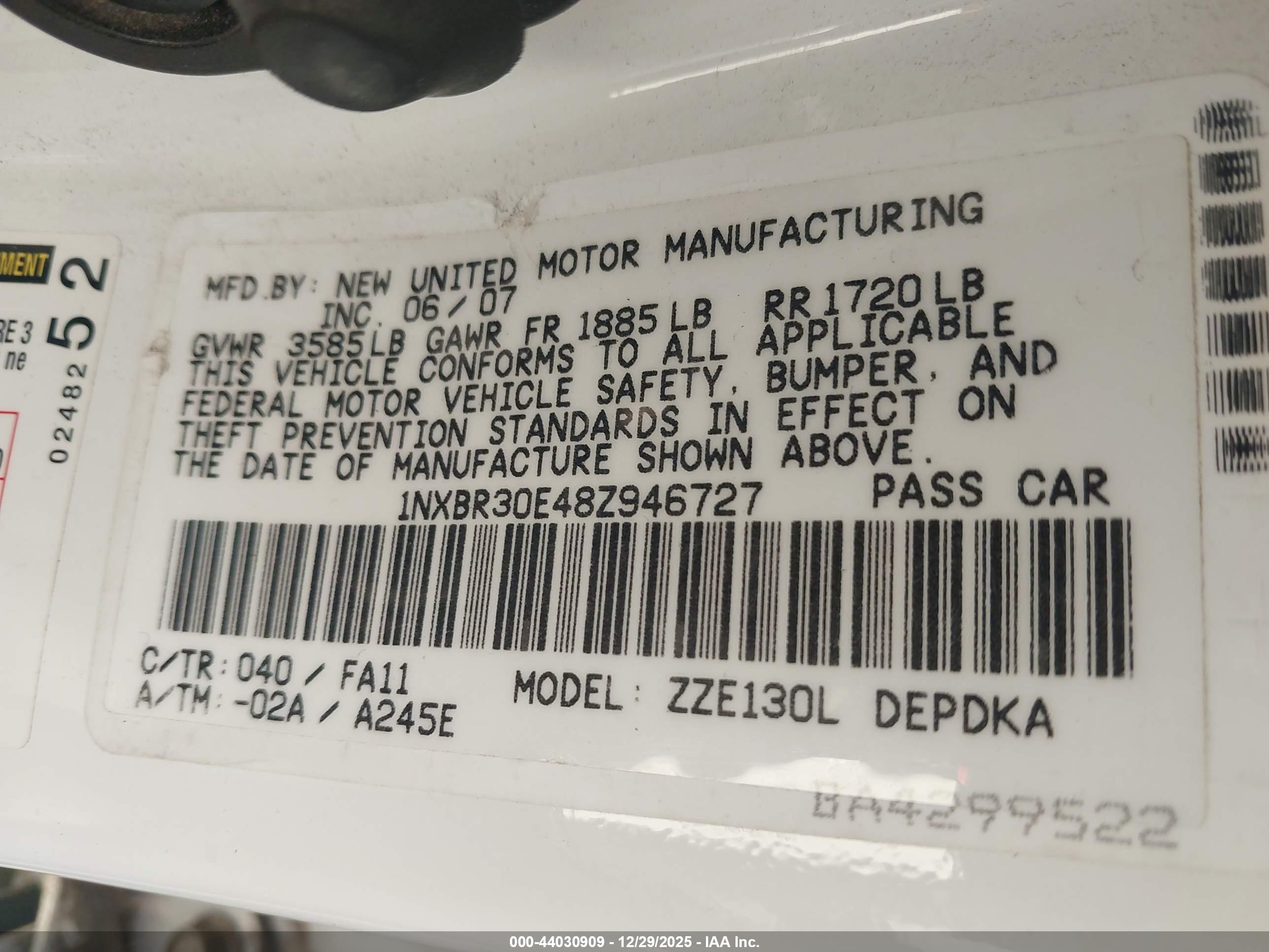 TOYOTA COROLLA image 9