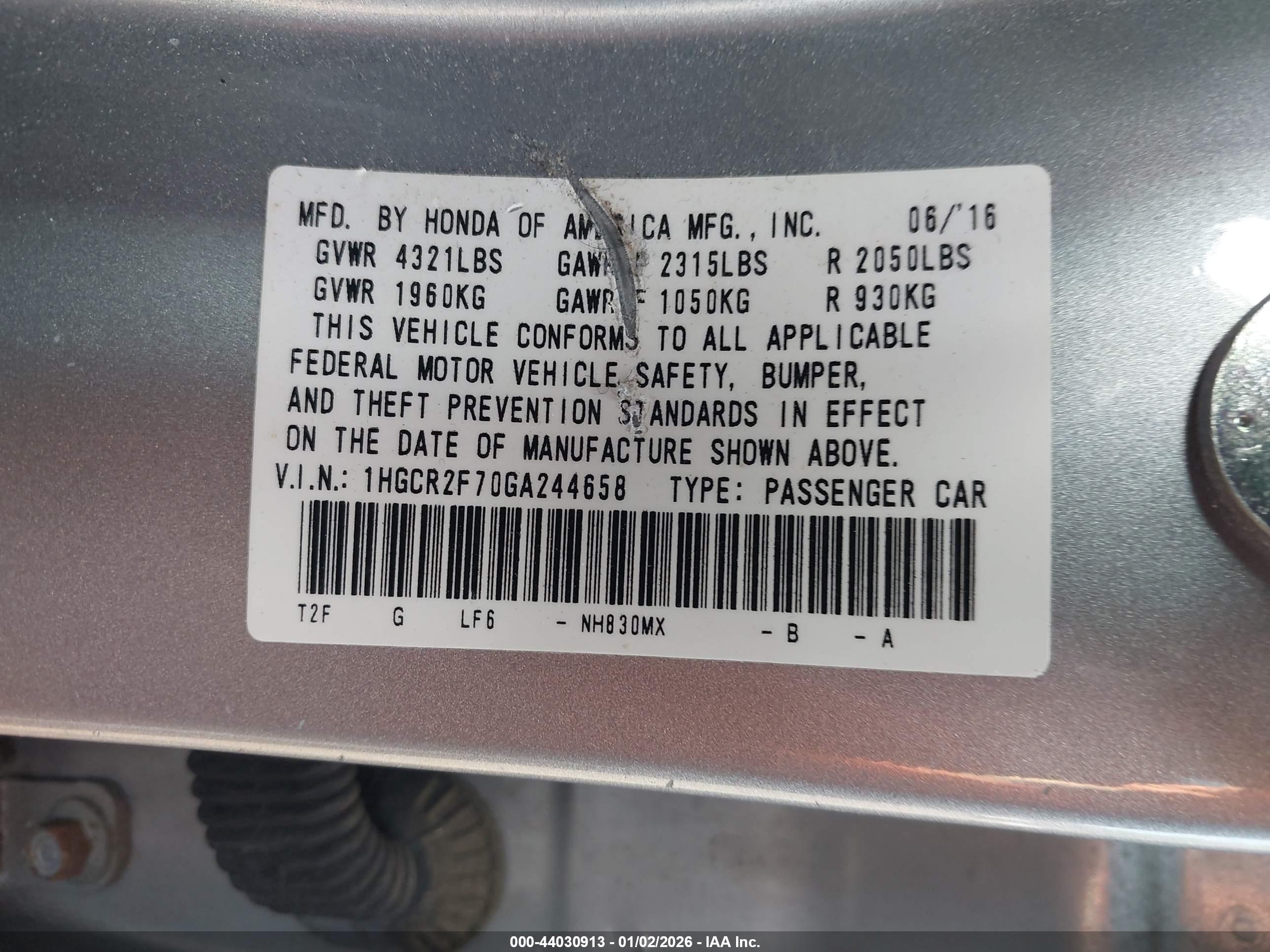 HONDA ACCORD image 9