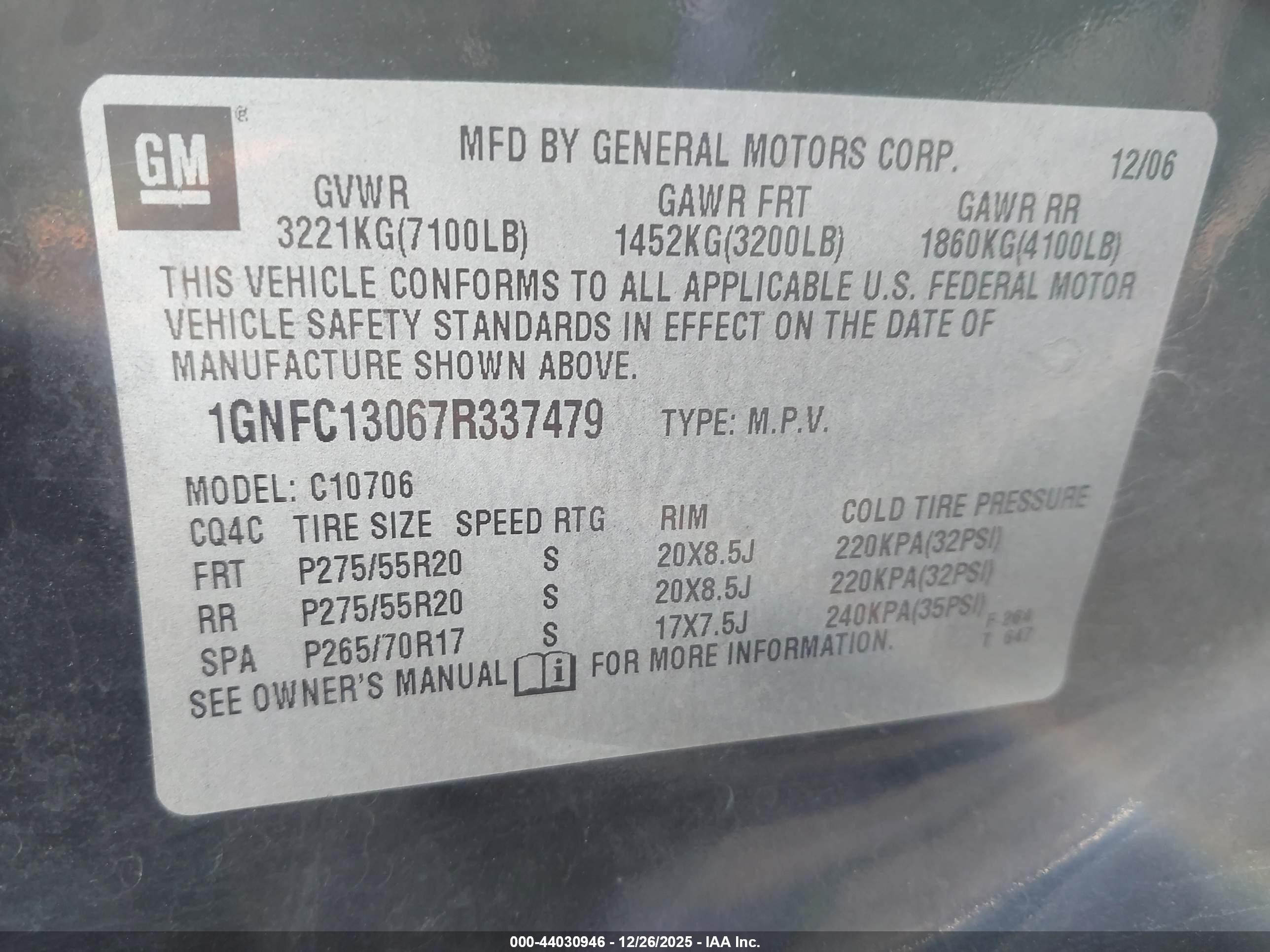 CHEVROLET TAHOE image 9