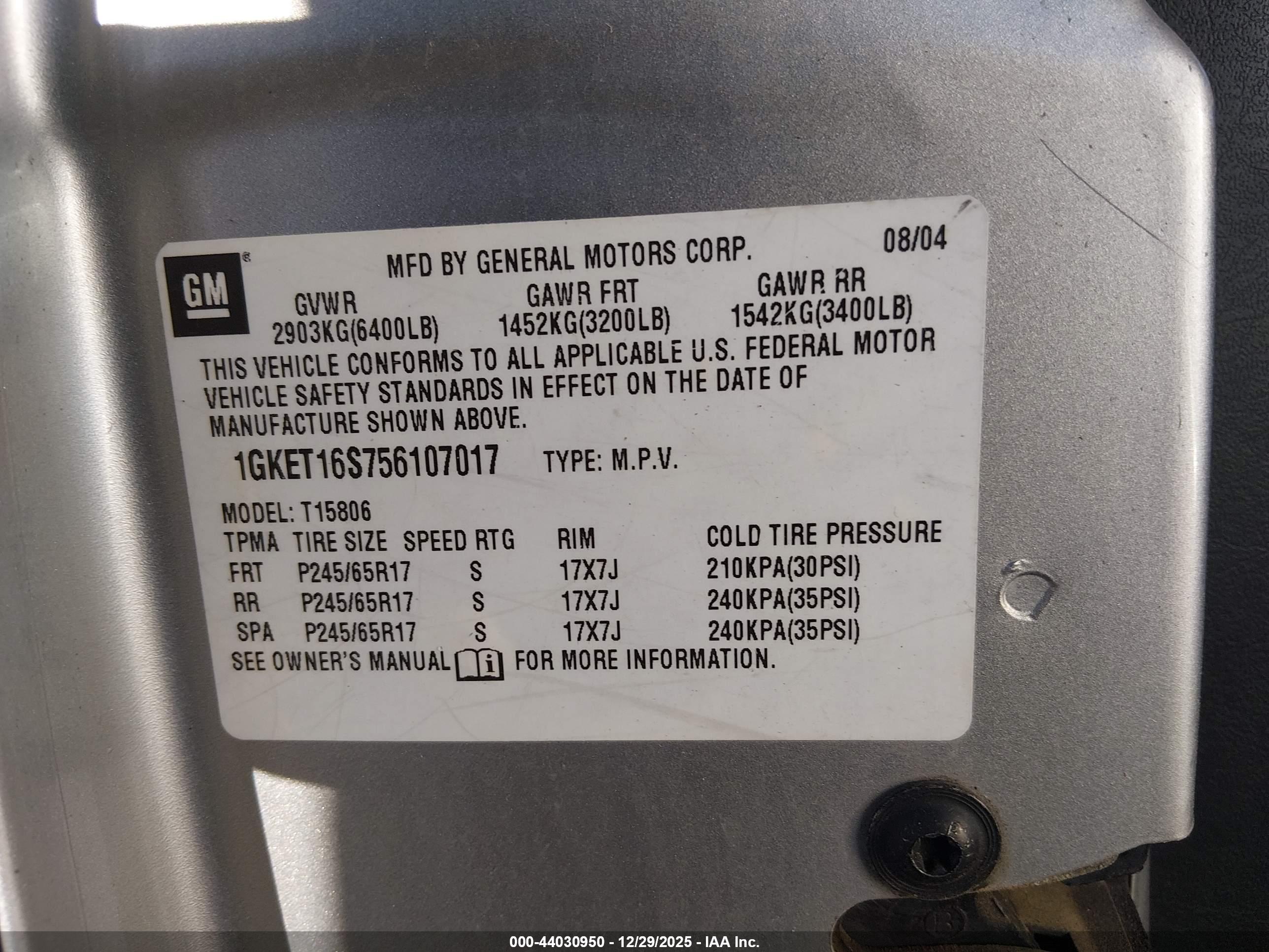 GMC ENVOY image 9