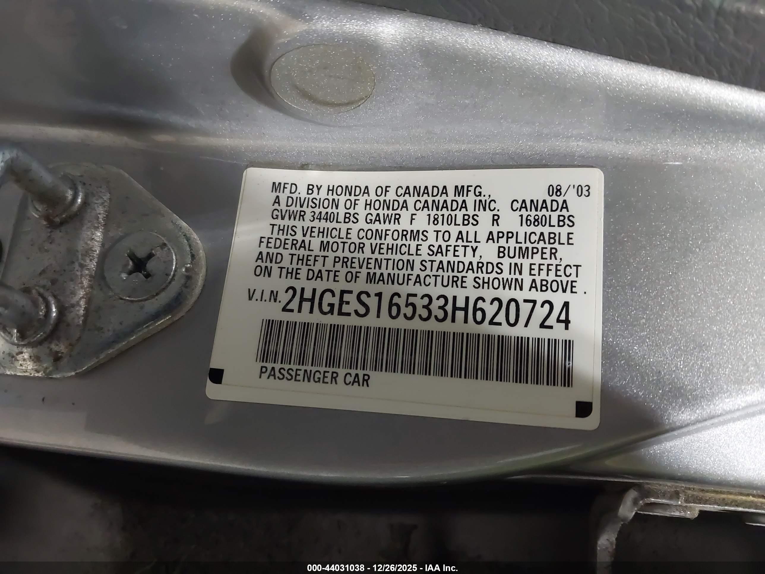HONDA CIVIC image 9