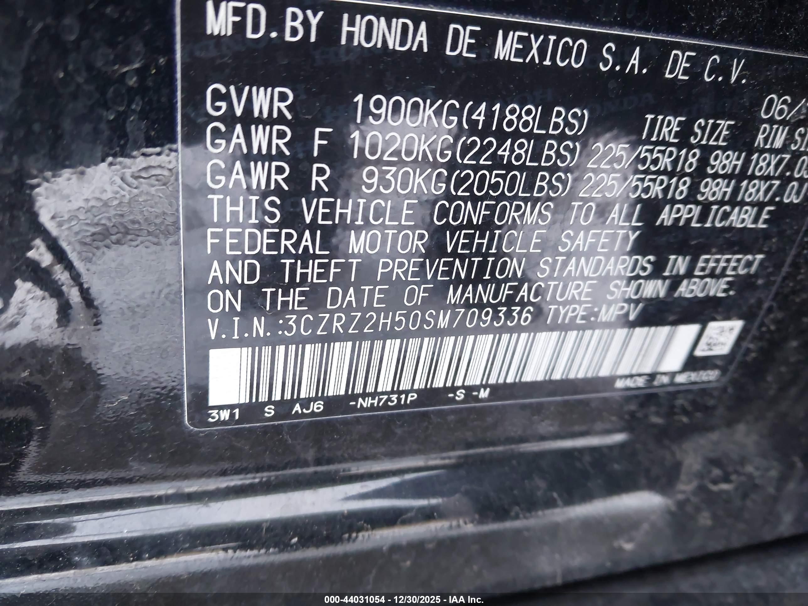 HONDA HR-V image 9