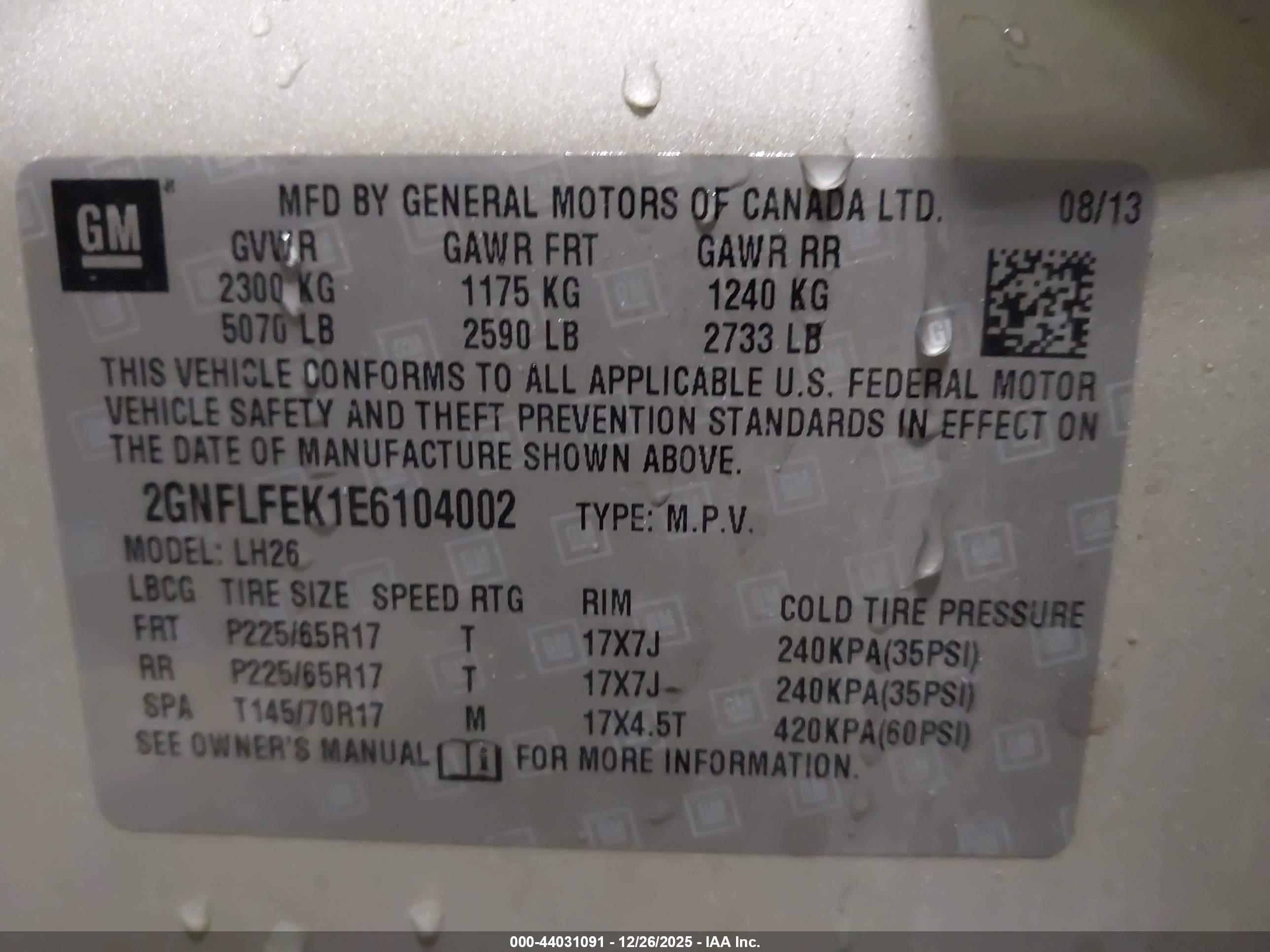 CHEVROLET EQUINOX image 9