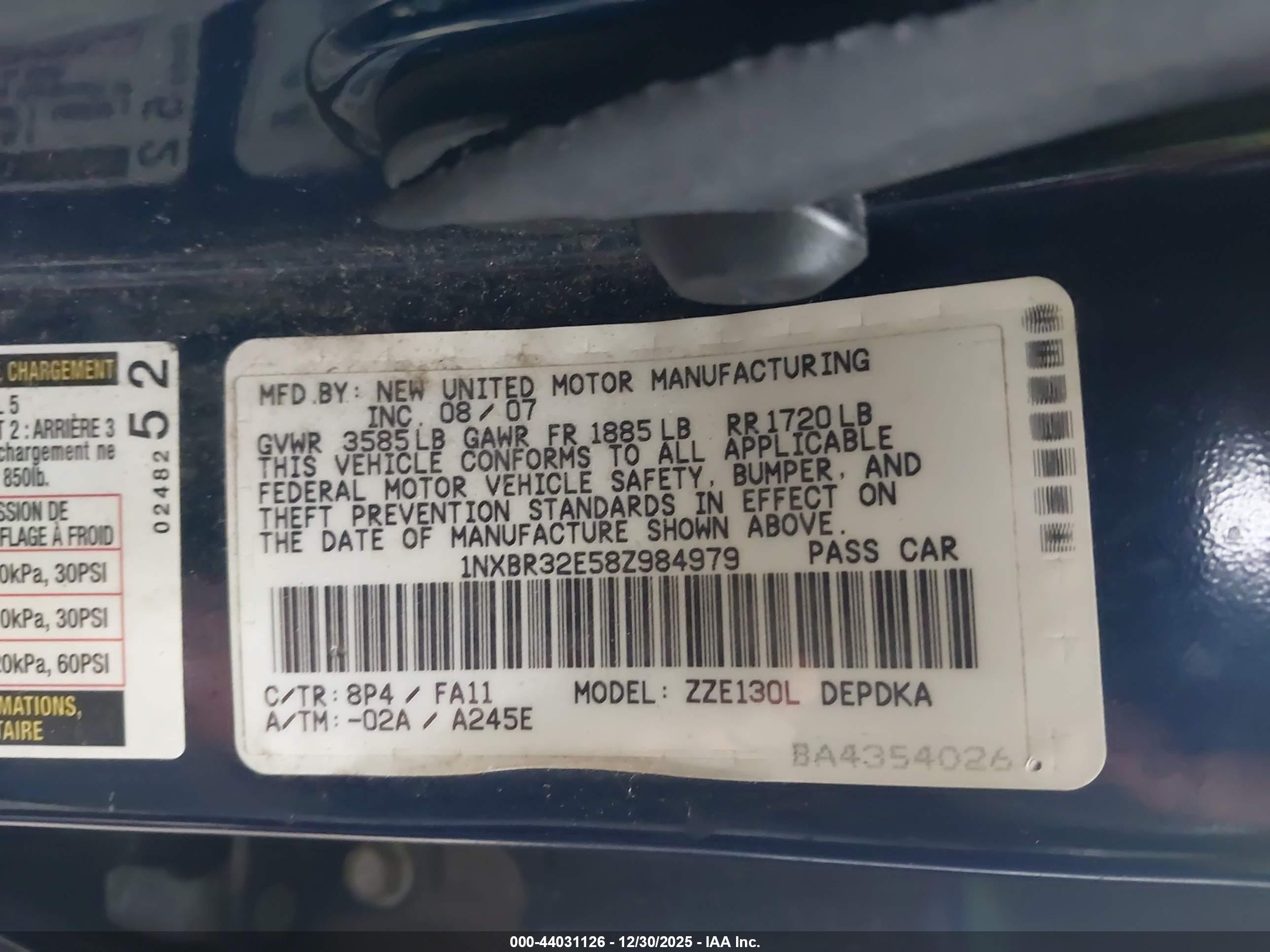 TOYOTA COROLLA image 9