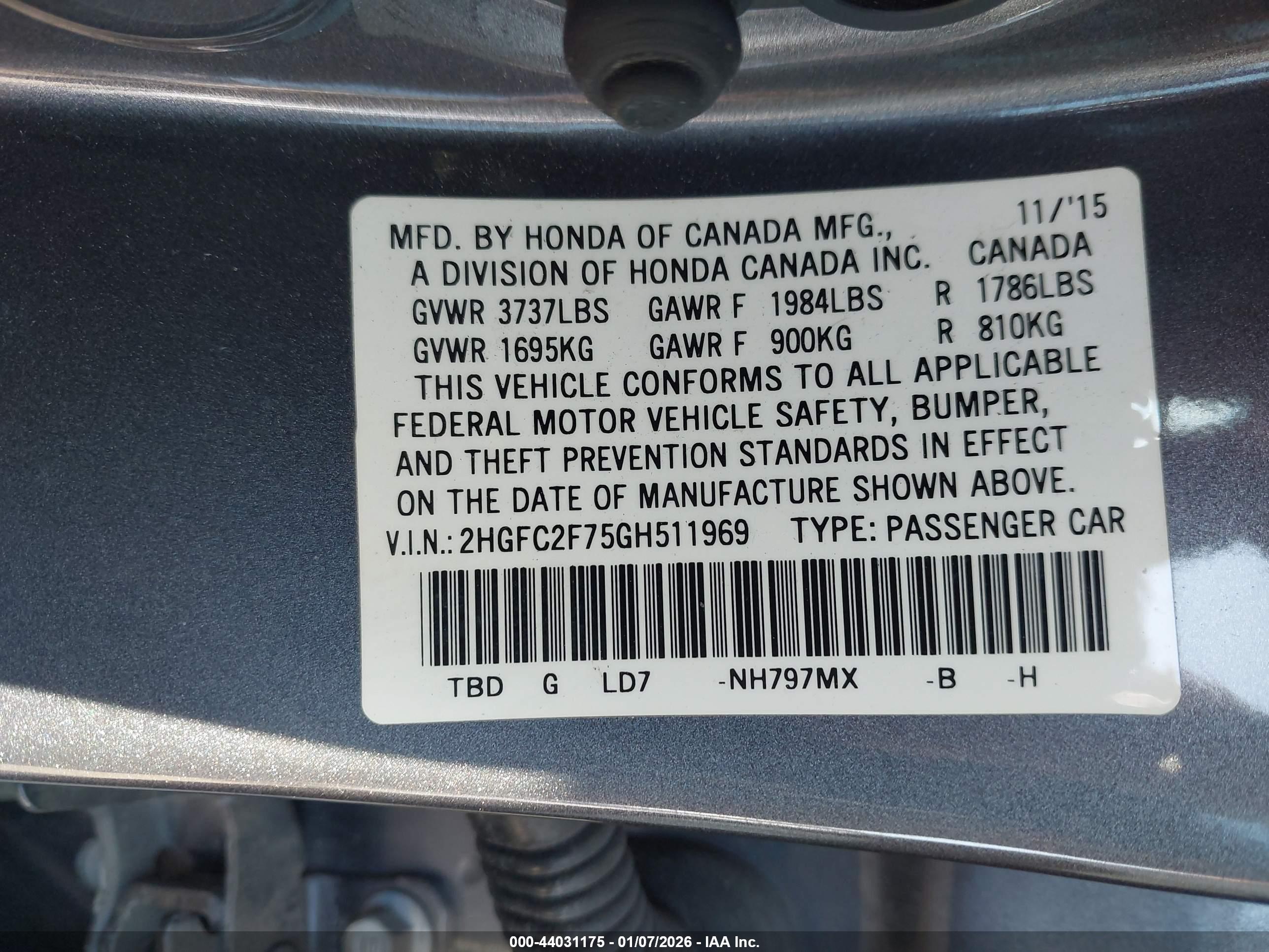HONDA CIVIC image 9