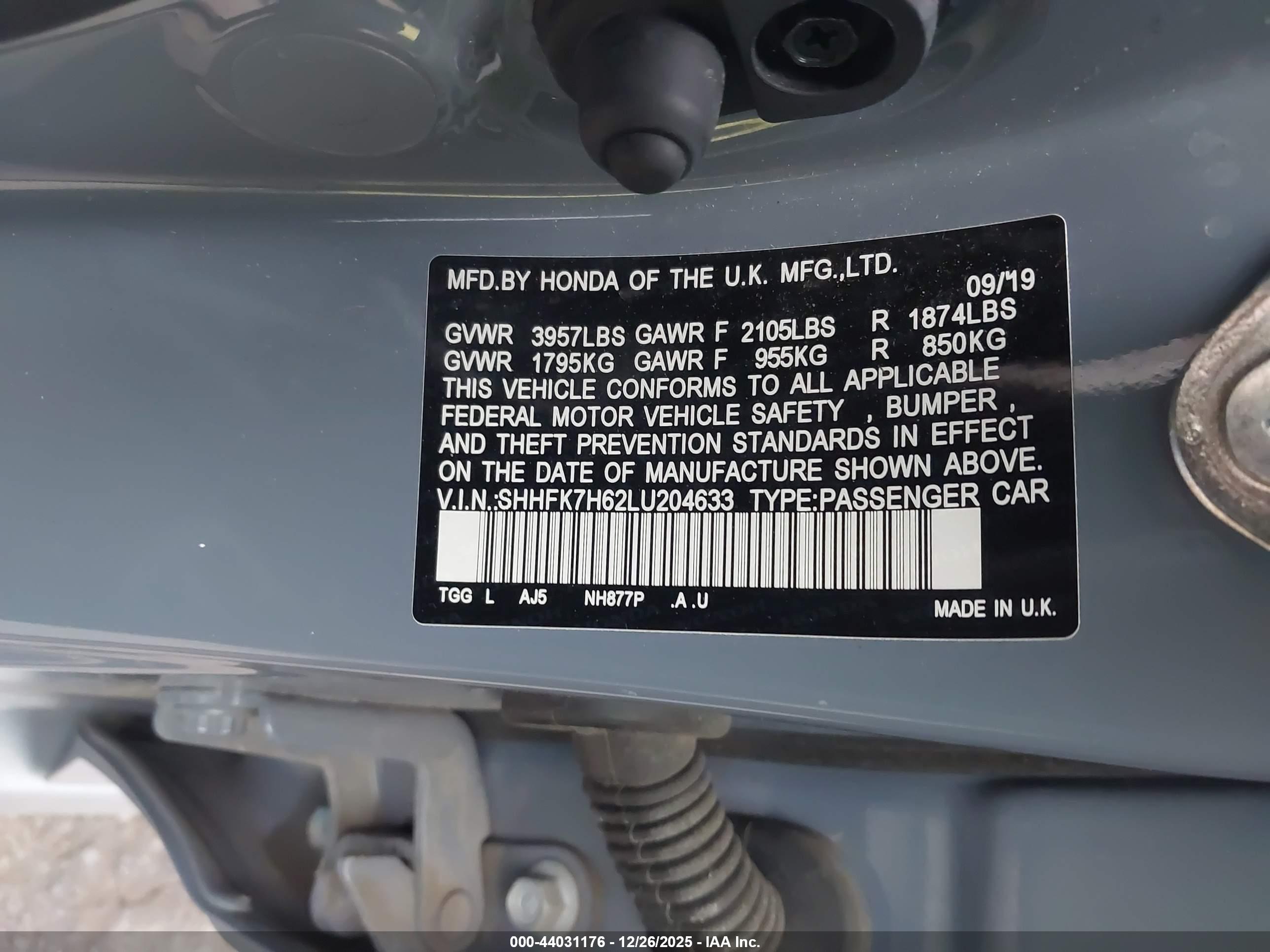 HONDA CIVIC image 9