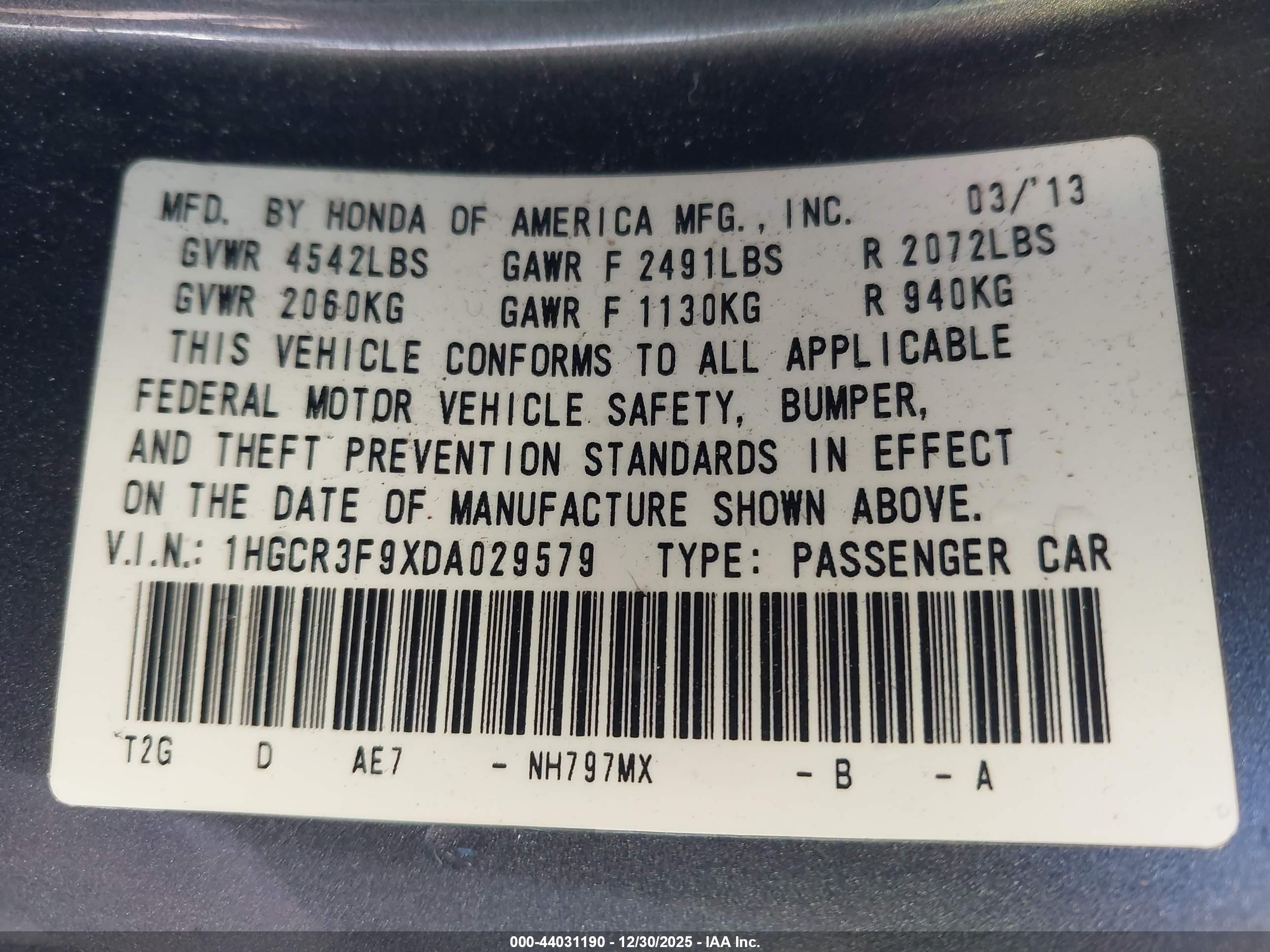 HONDA ACCORD image 9