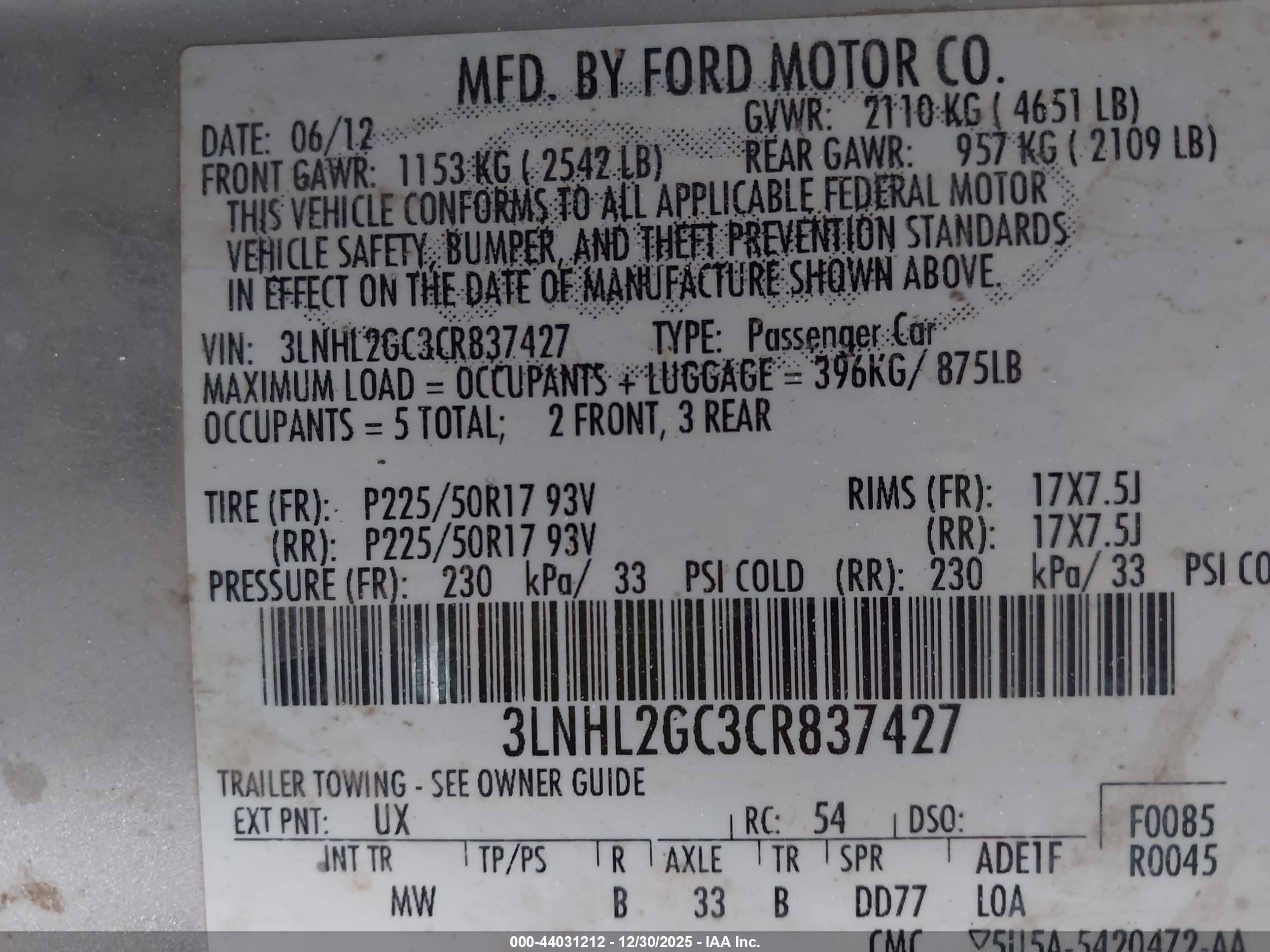 LINCOLN MKZ image 9