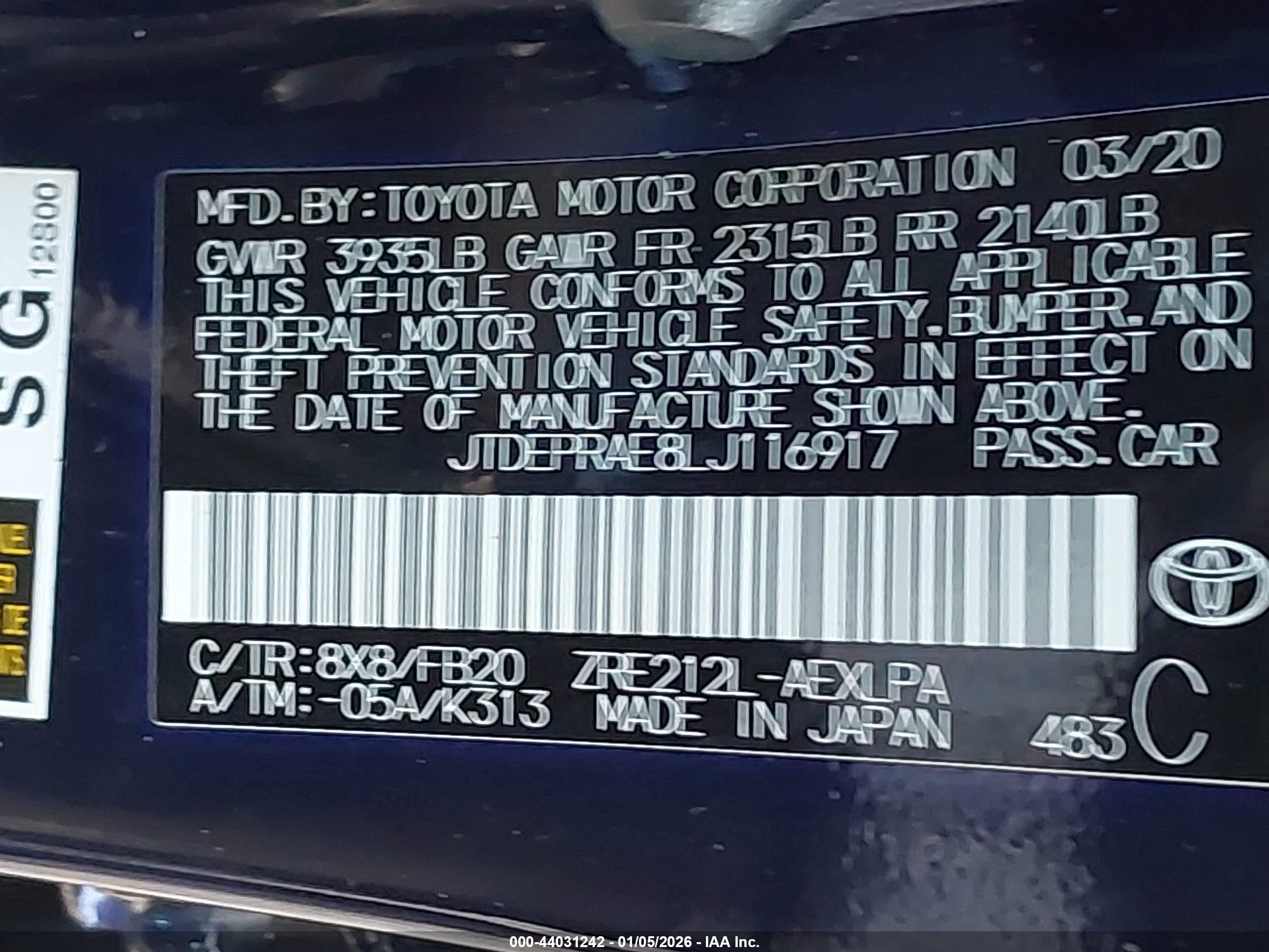TOYOTA COROLLA image 9