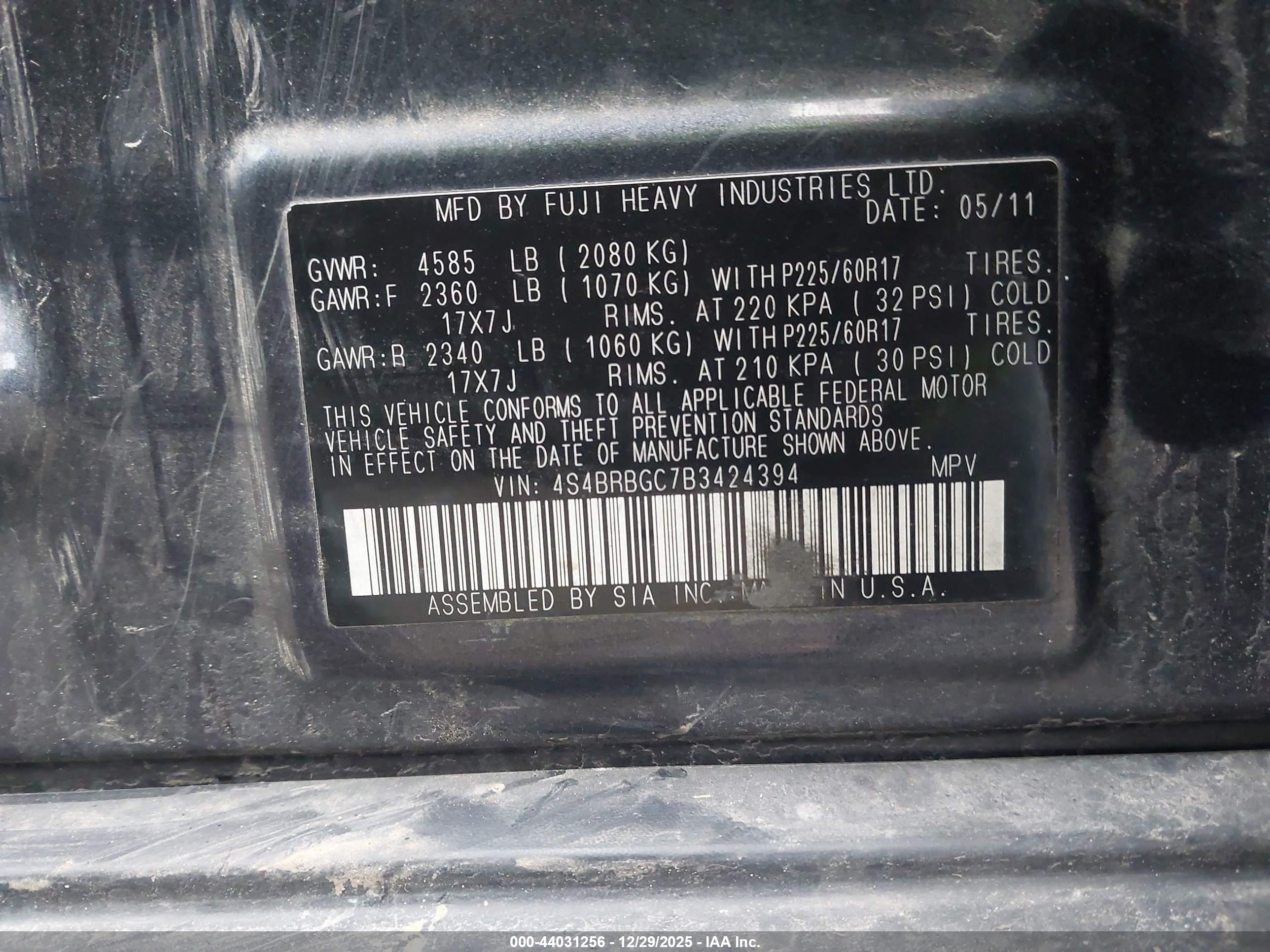 SUBARU OUTBACK image 9