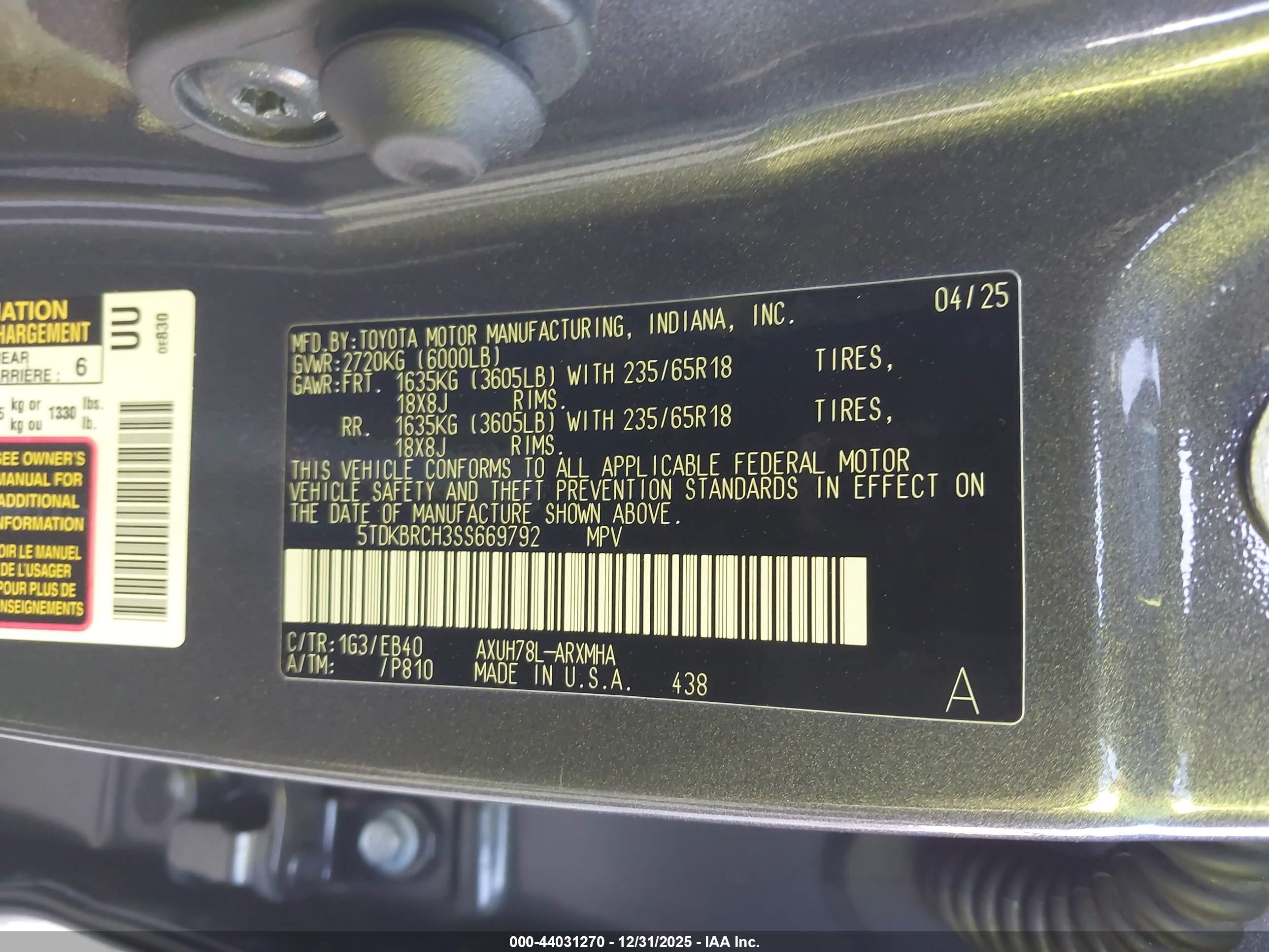 TOYOTA HIGHLANDER image 9