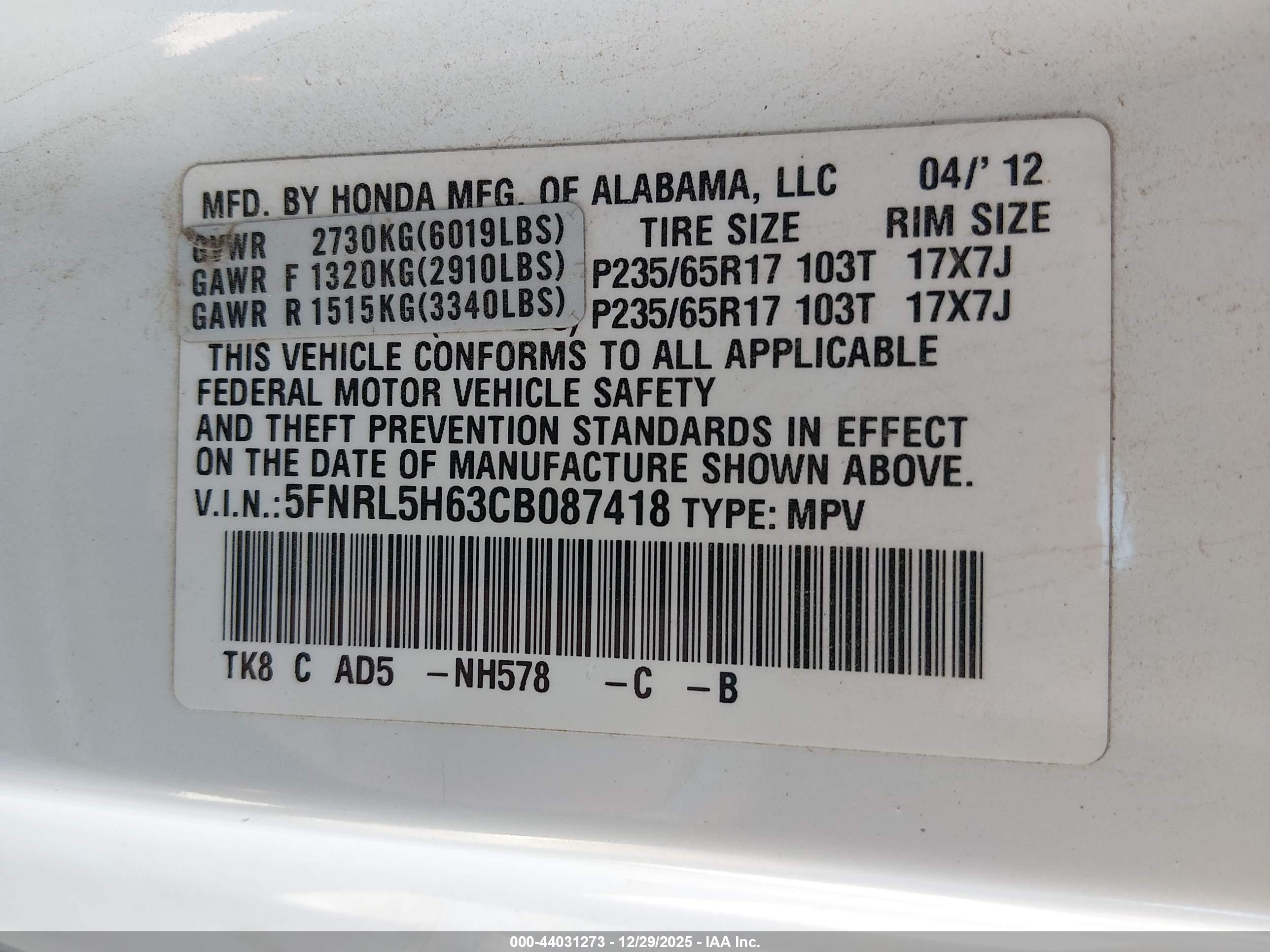 HONDA ODYSSEY image 9