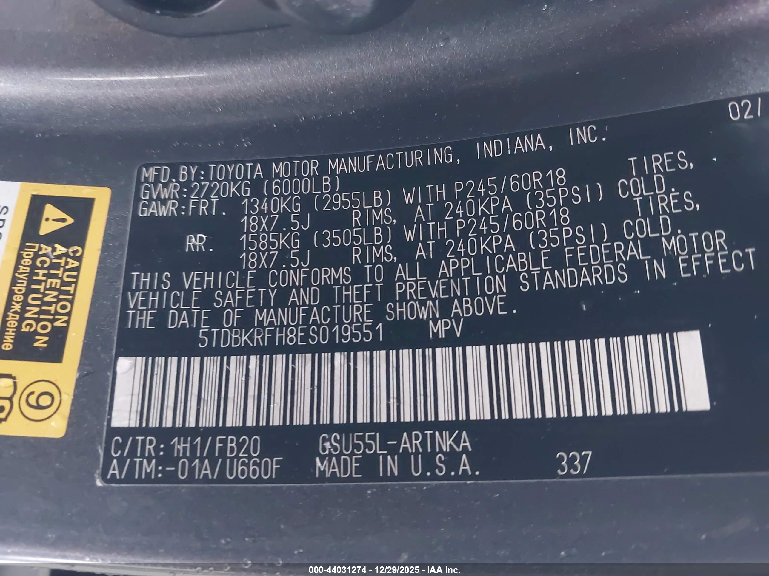 TOYOTA HIGHLANDER image 9