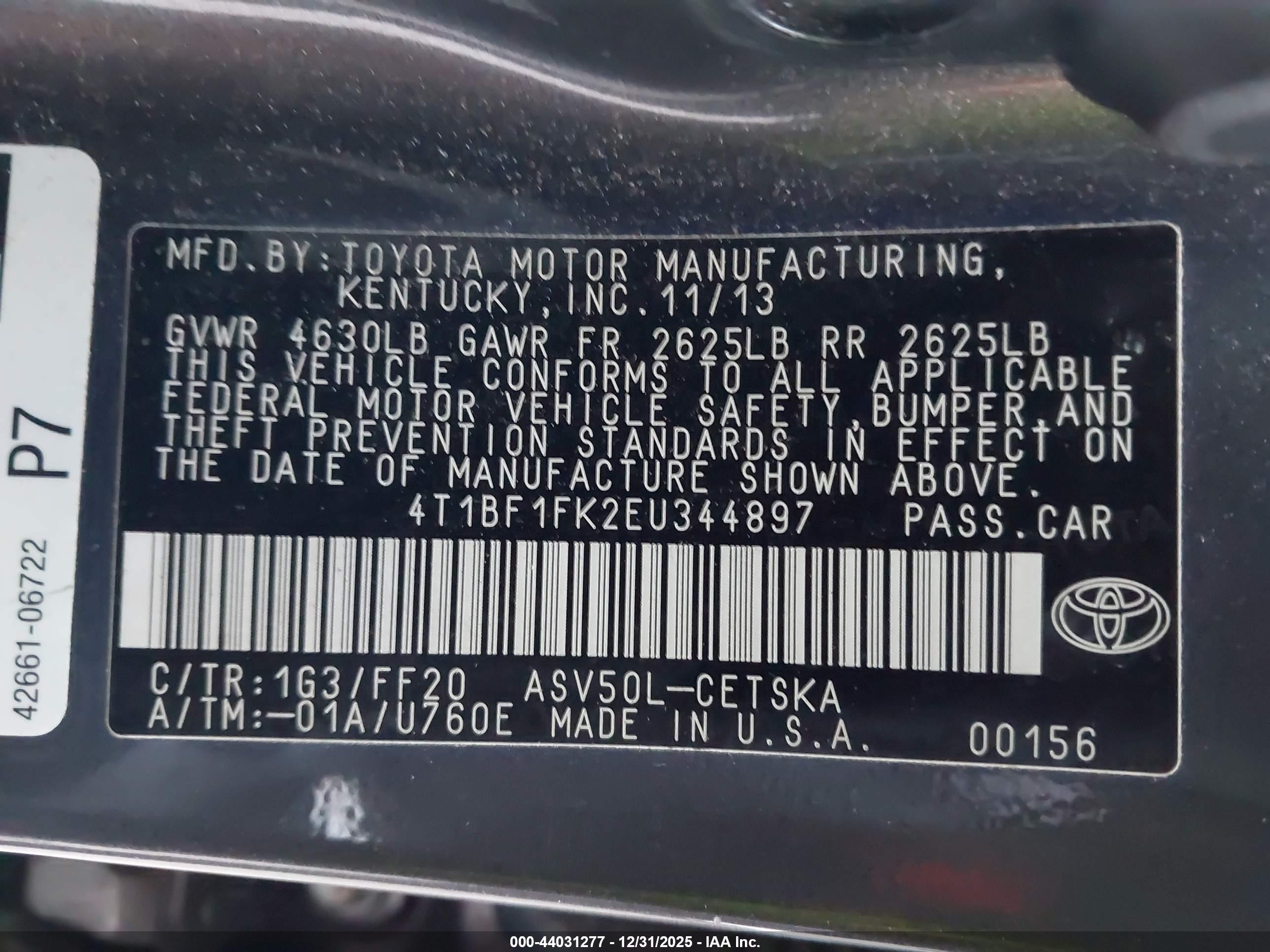 TOYOTA CAMRY image 9