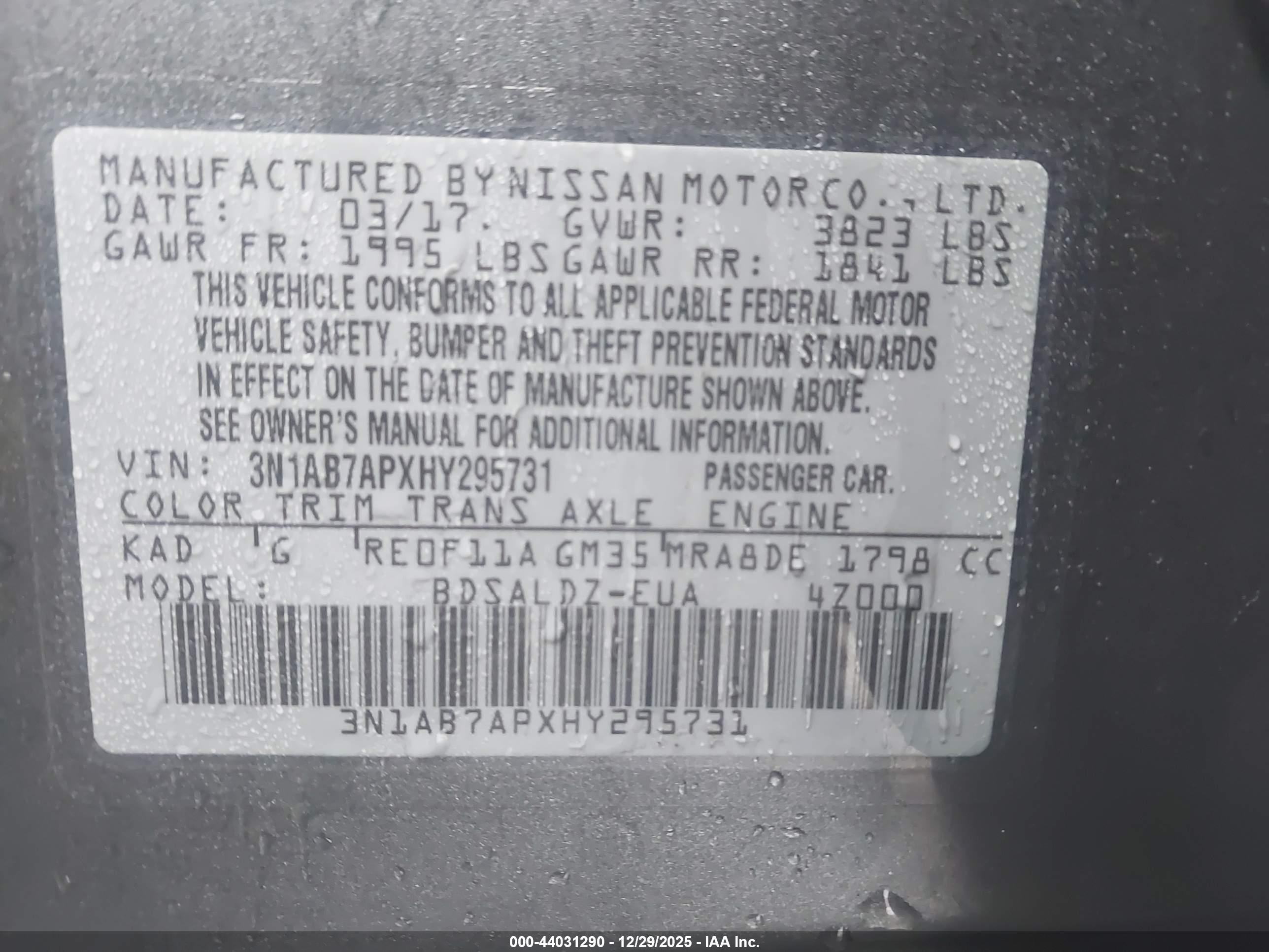 NISSAN SENTRA image 9