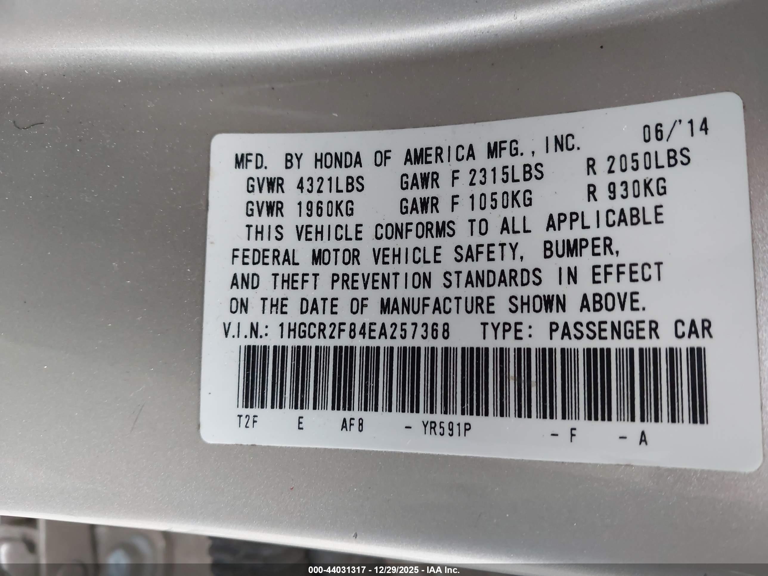 HONDA ACCORD image 9