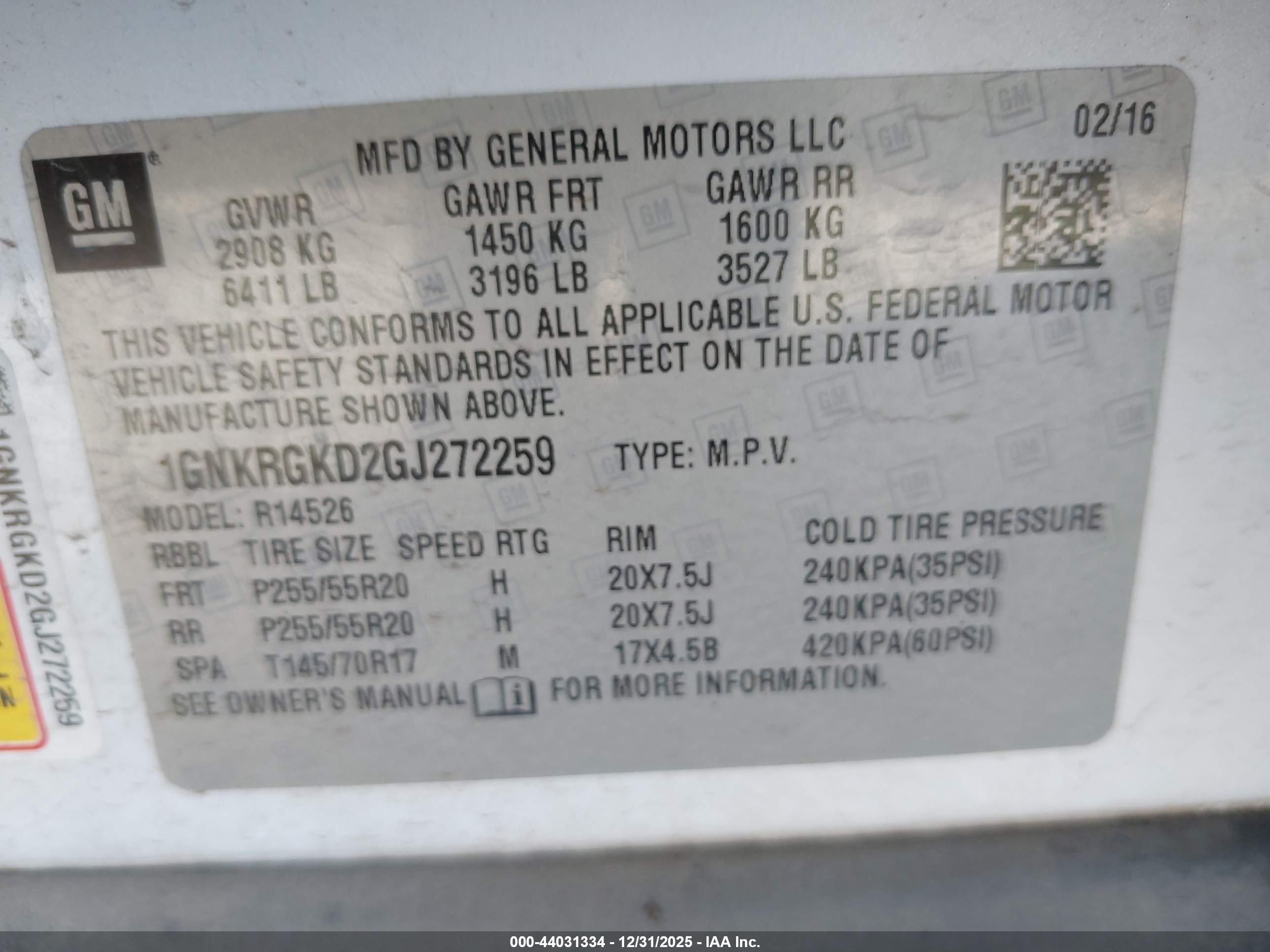 CHEVROLET TRAVERSE image 9