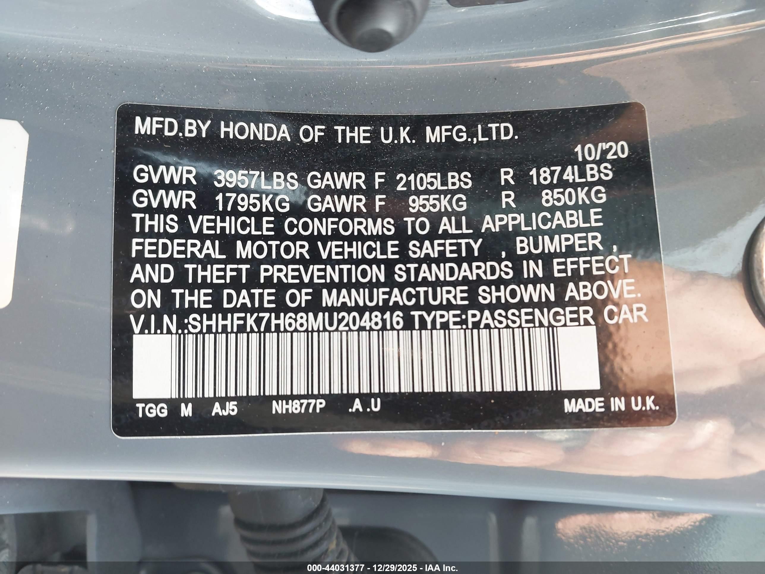 HONDA CIVIC image 9