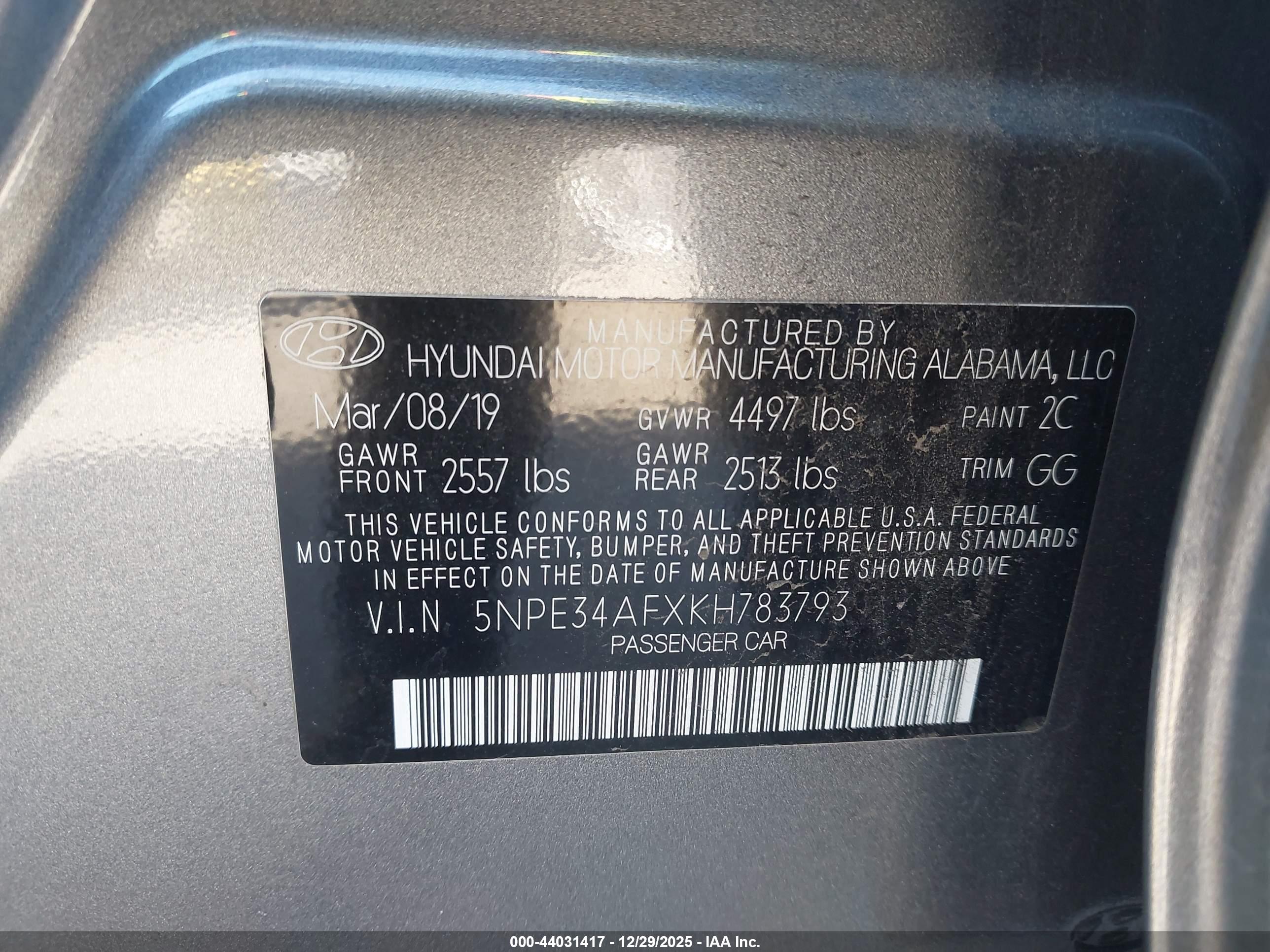 HYUNDAI SONATA image 9
