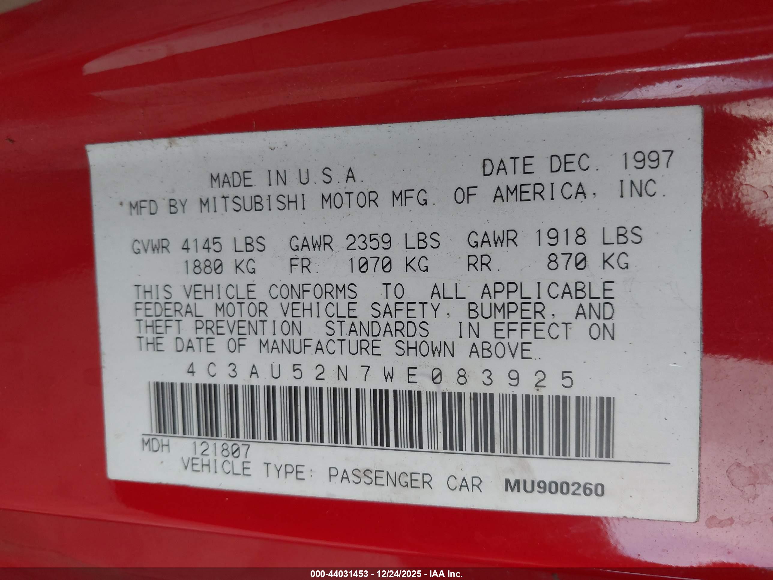 CHRYSLER SEBRING image 9