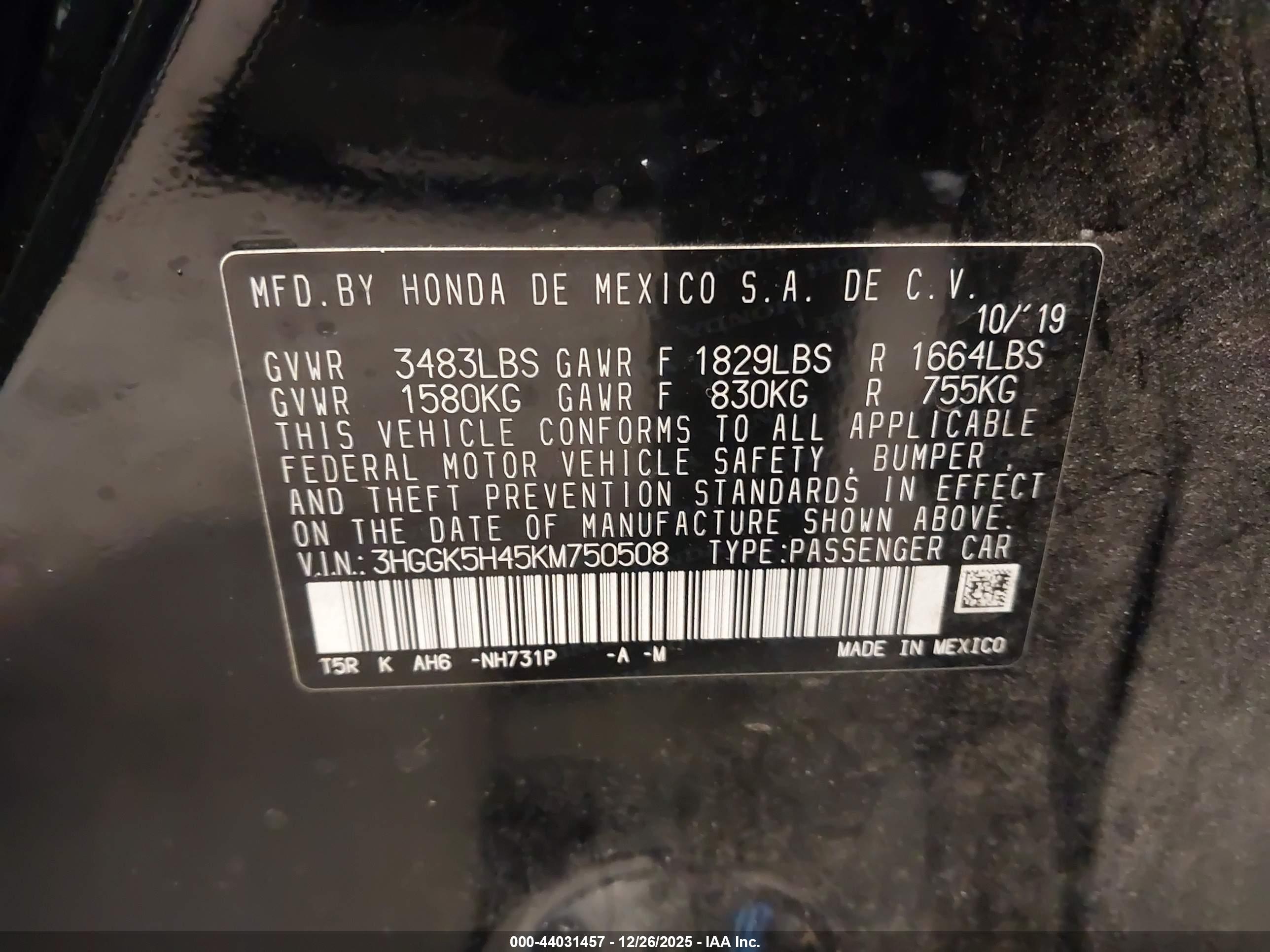 HONDA FIT image 9