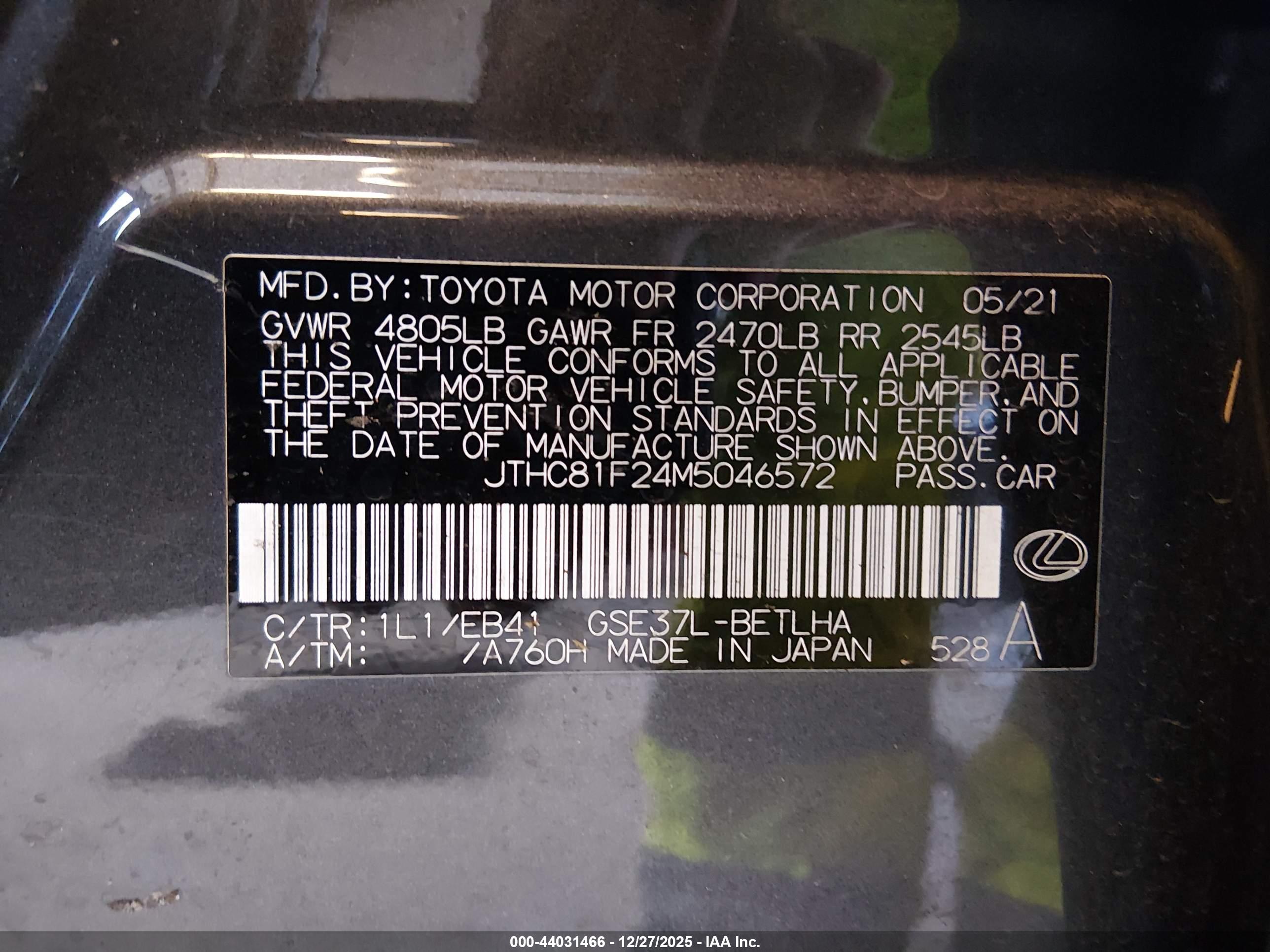 LEXUS IS image 9
